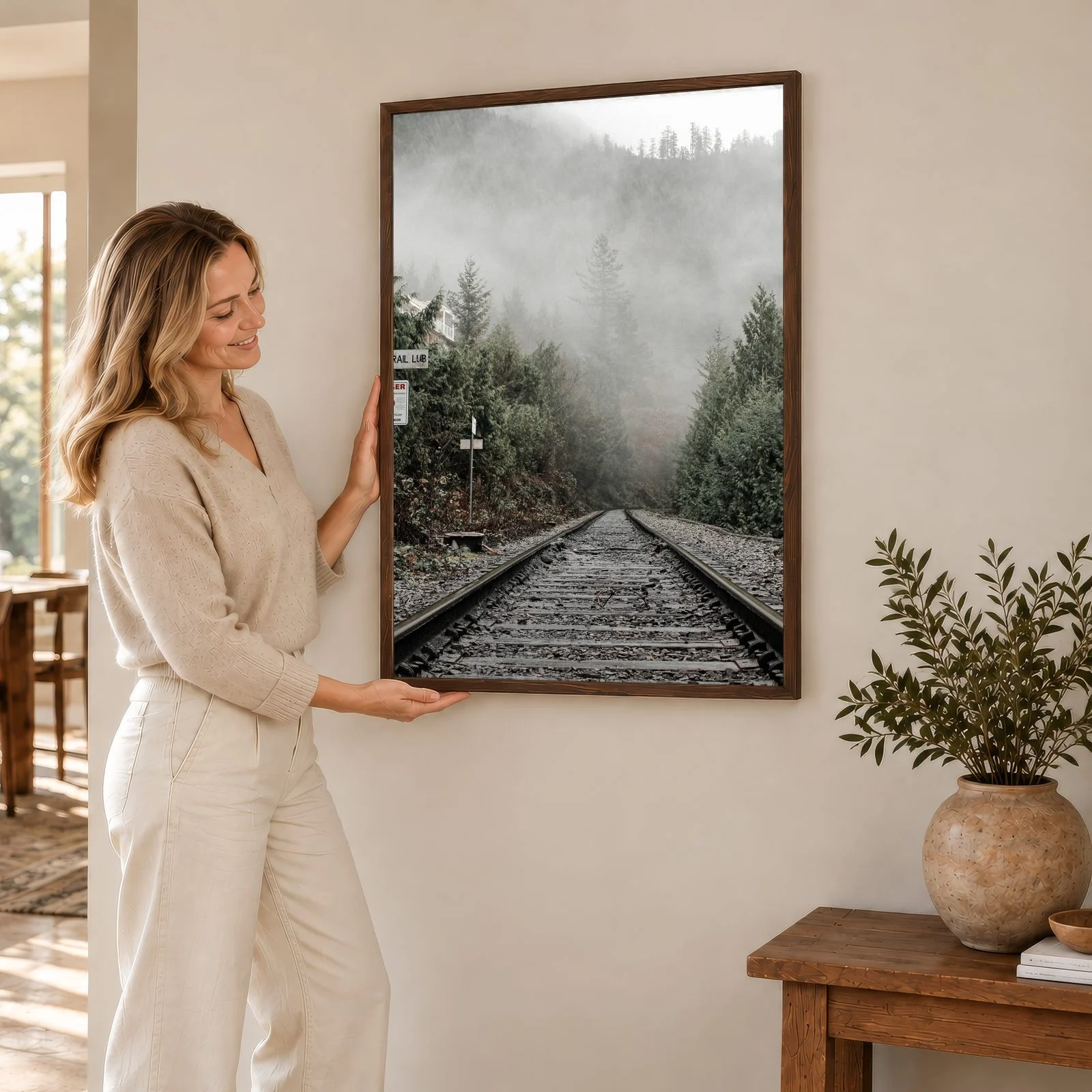 Natur Nr. 154 – Akustikbild mit Druck, 104 × 73 cm