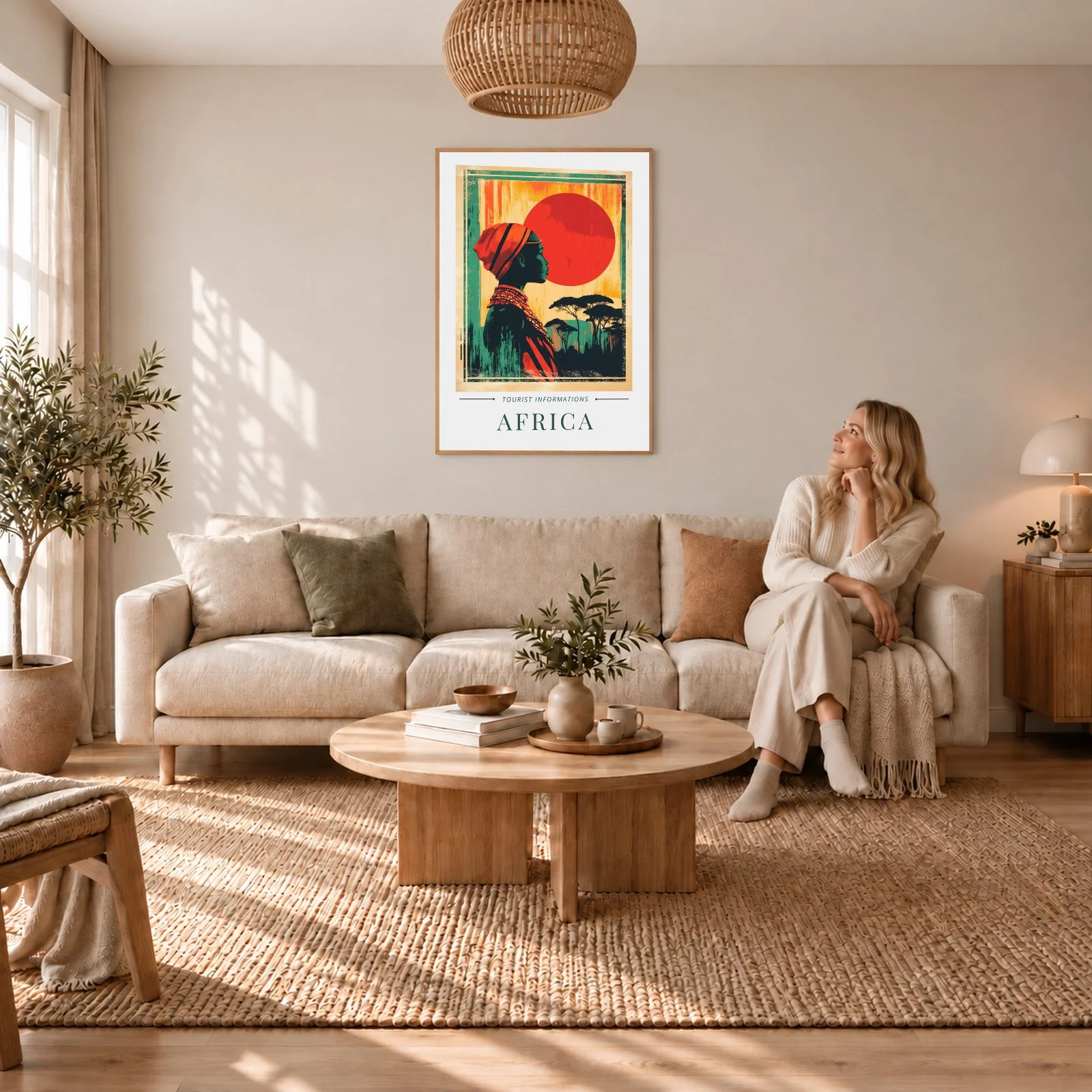 Reisen Nr. 105 – Akustikbild mit Druck, 104 × 73 cm