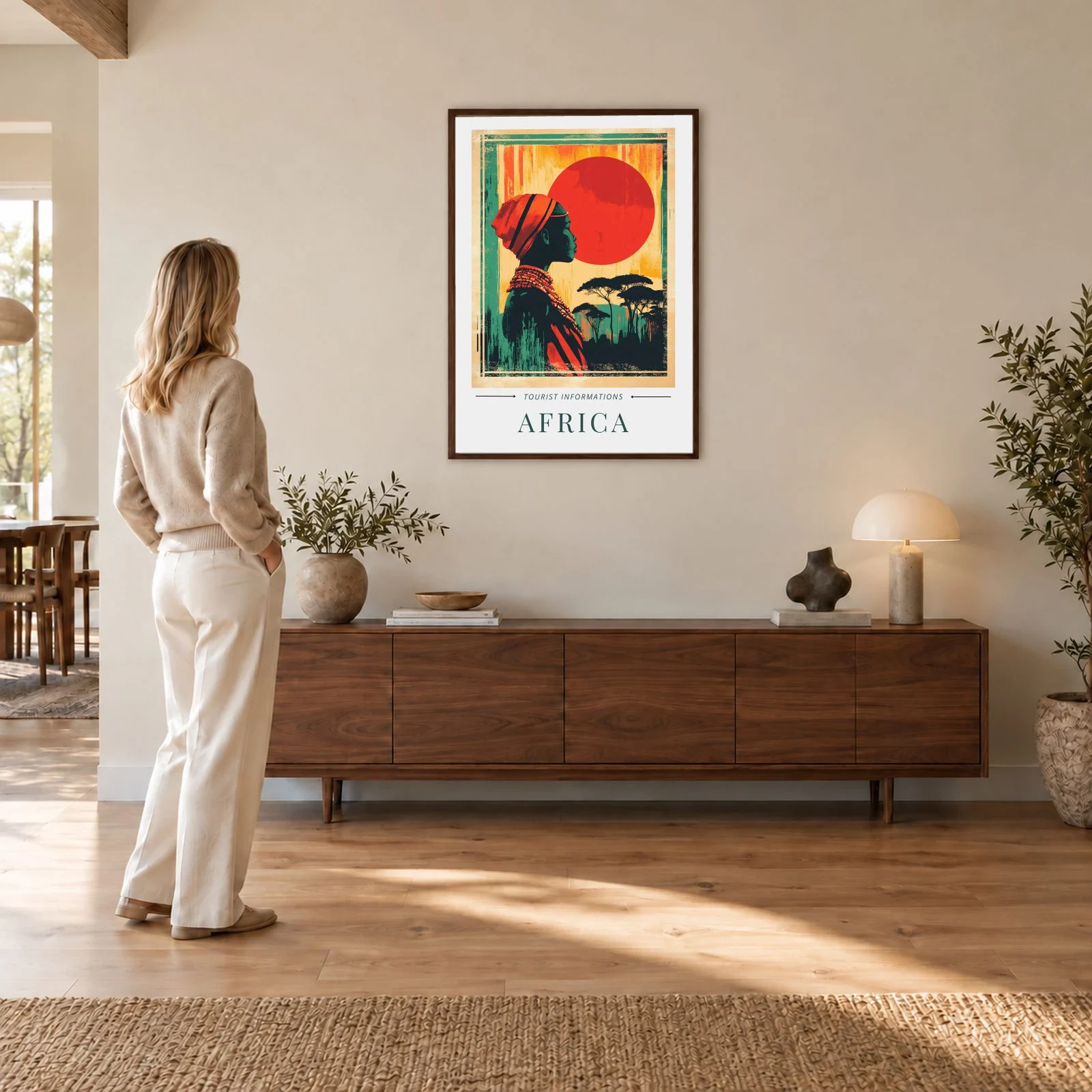 Reisen Nr. 105 – Akustikbild mit Druck, 104 × 73 cm