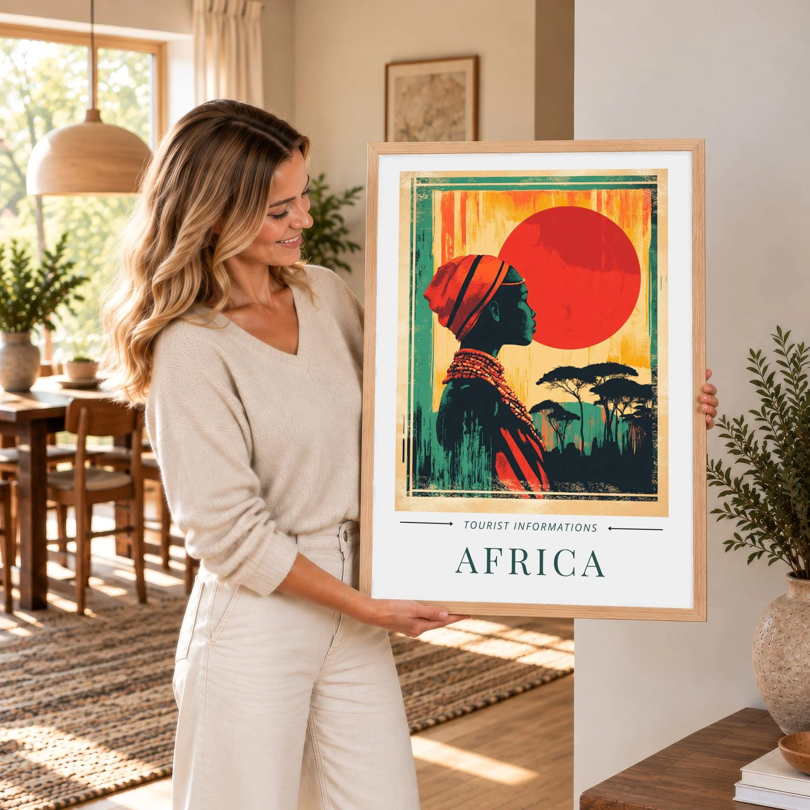 Reisen Nr. 105 – Akustikbild mit Druck, 104 × 73 cm