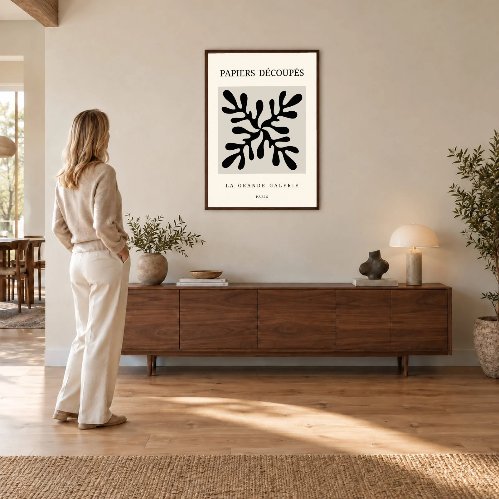 Matisse Nr. 130 – Akustikbild mit Druck, 104 × 73 cm