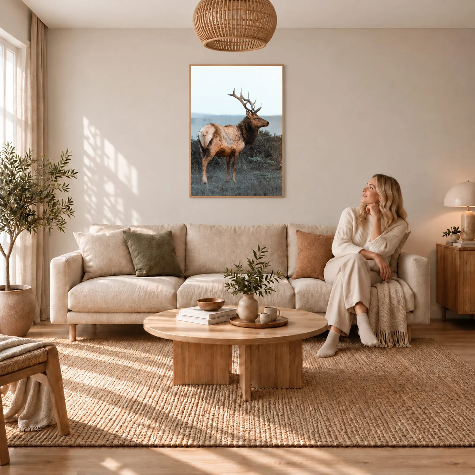 Natur Nr. 157 – Akustikbild mit Druck, 104 × 73 cm