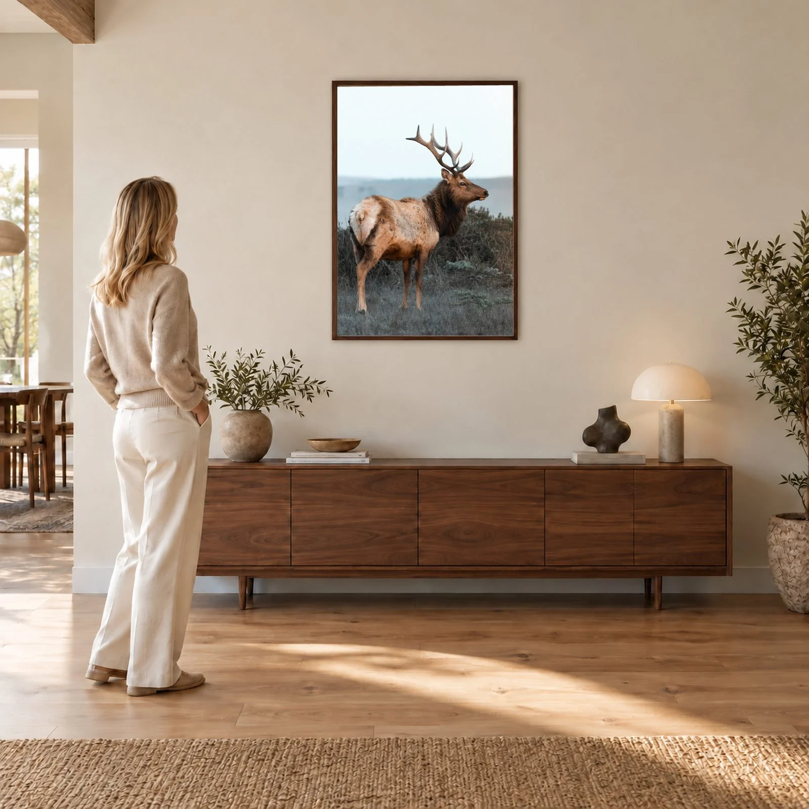 Natur Nr. 157 – Akustikbild mit Druck, 104 × 73 cm