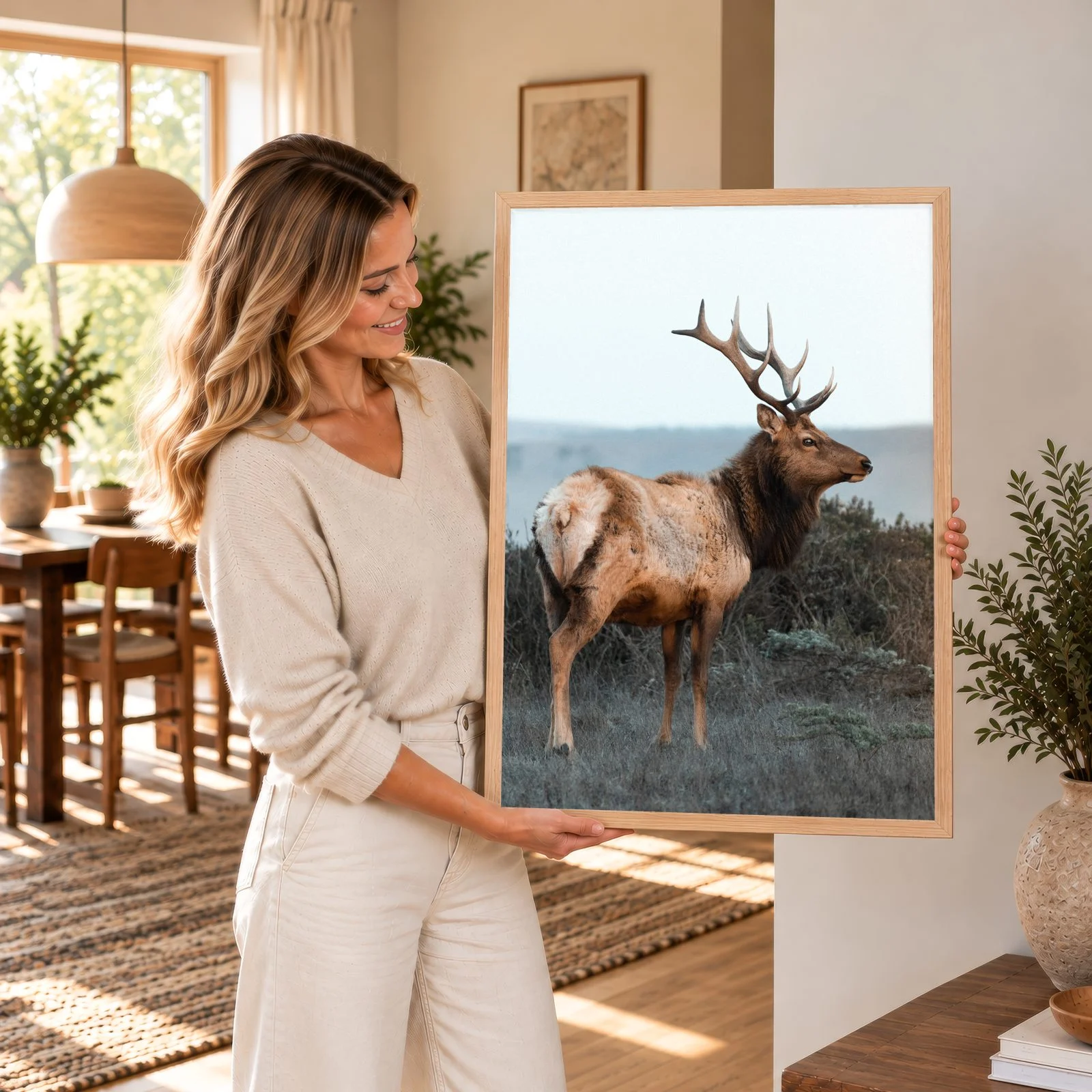Natur Nr. 157 – Akustikbild mit Druck, 104 × 73 cm