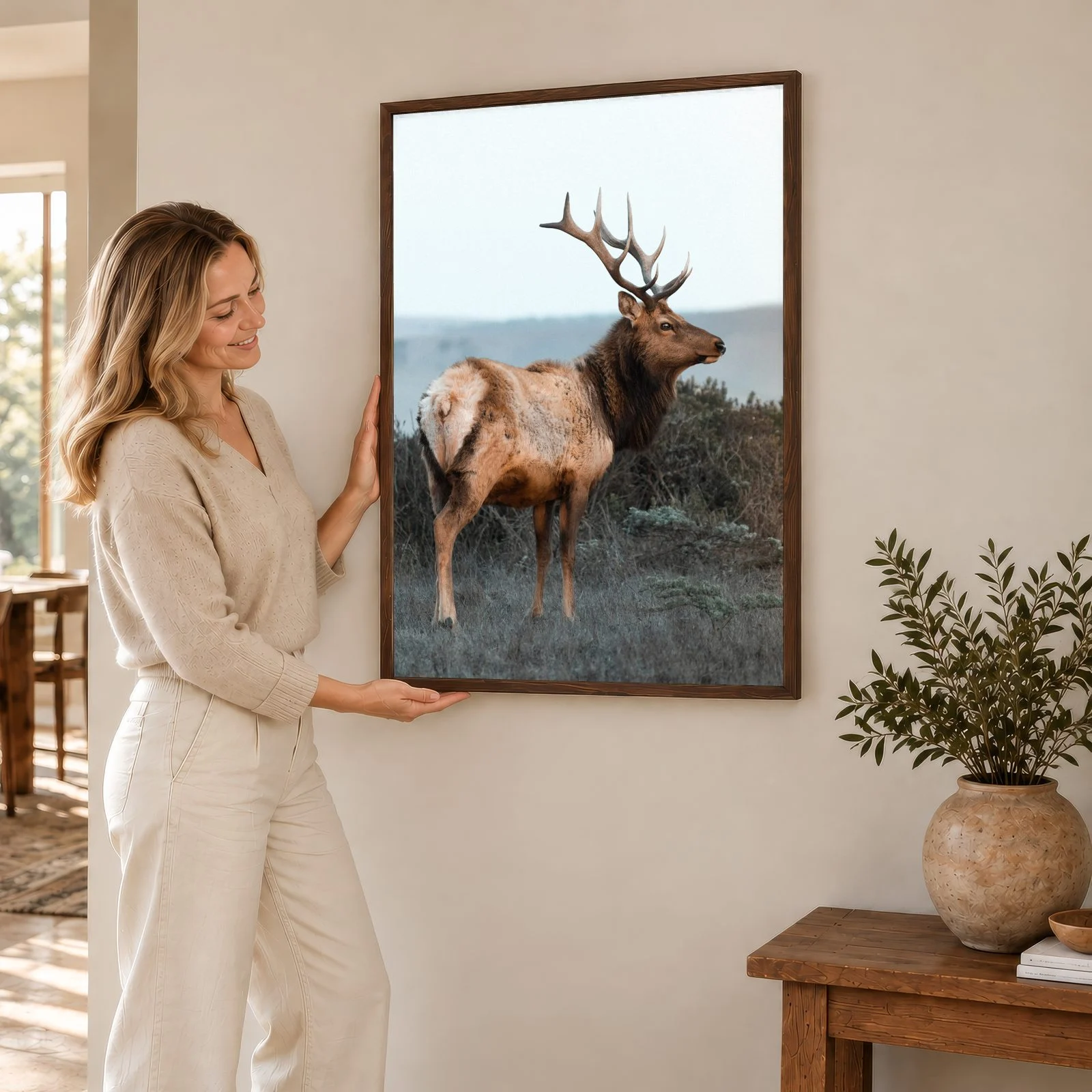 Natur Nr. 157 – Akustikbild mit Druck, 104 × 73 cm