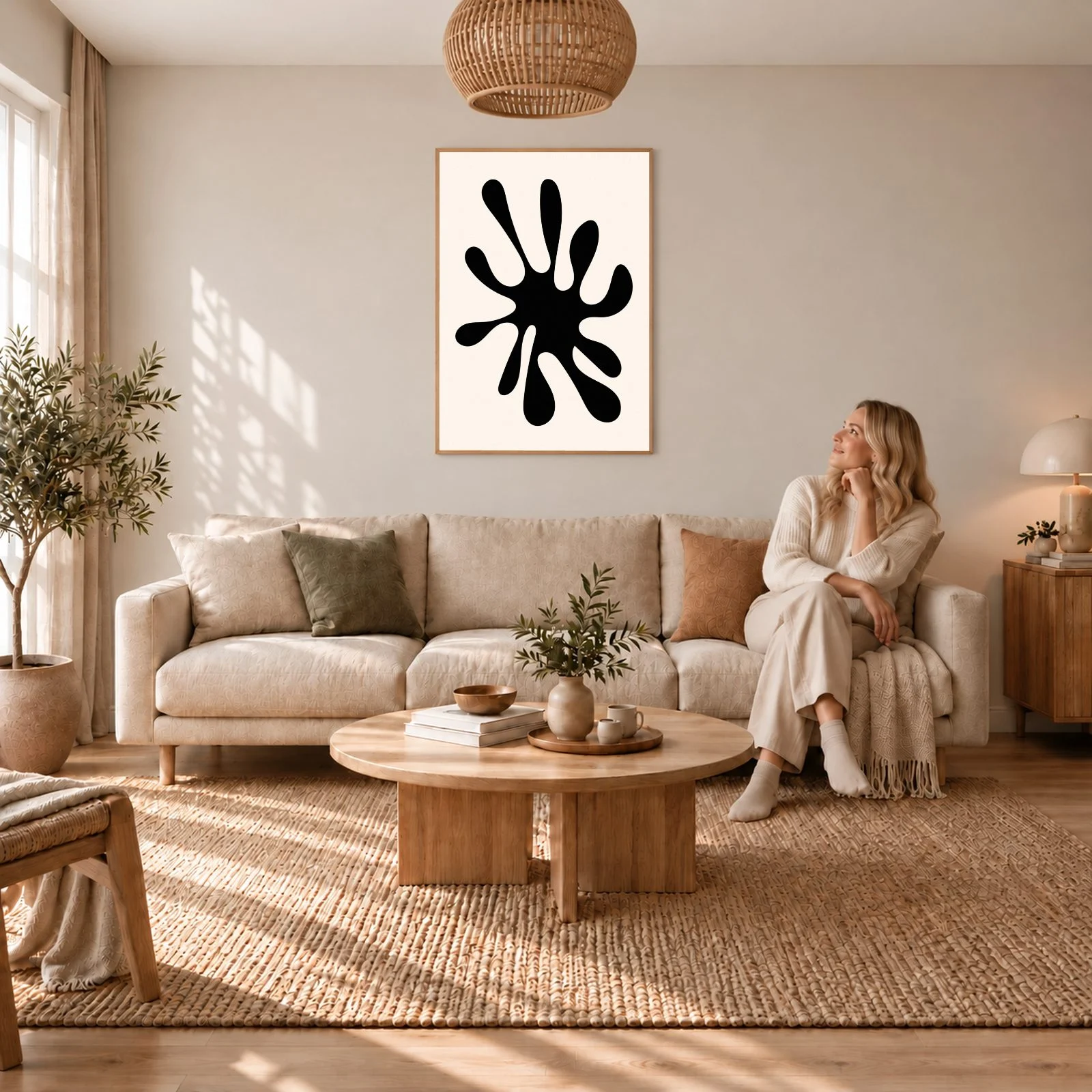 Matisse Nr. 362 – Akustikbild mit Druck, 104 × 73 cm