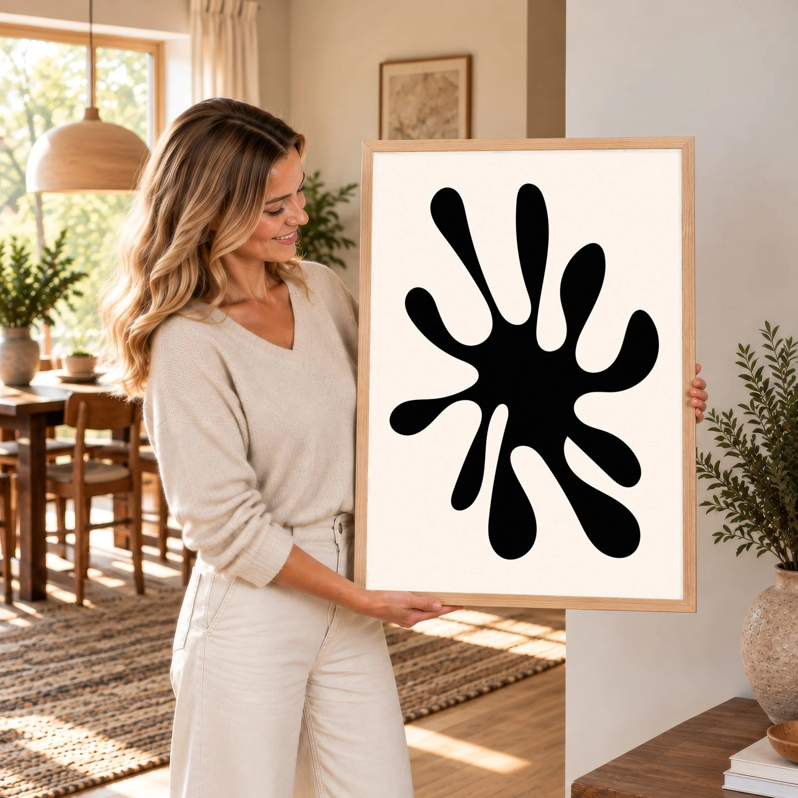 Matisse Nr. 362 – Akustikbild mit Druck, 104 × 73 cm