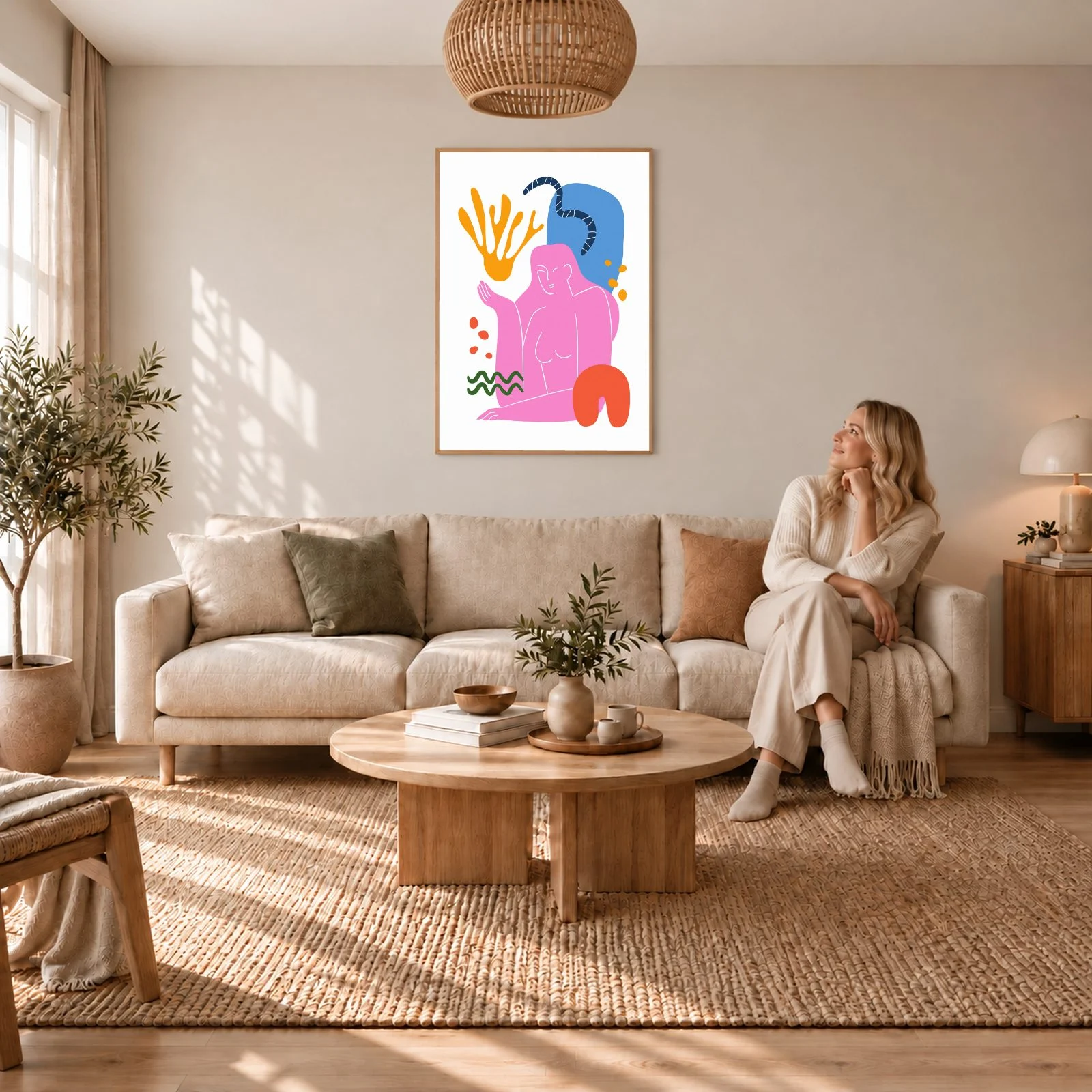 Matisse Nr. 171 – Akustikbild mit Druck, 104 × 73 cm