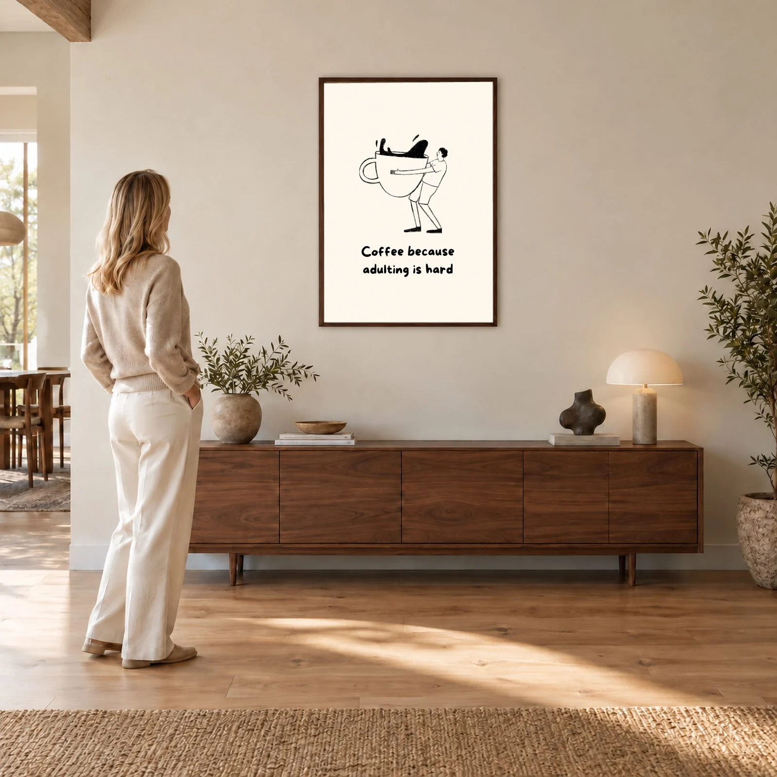 Küche Nr. 257 – Akustikbild mit Druck, 104 × 73 cm