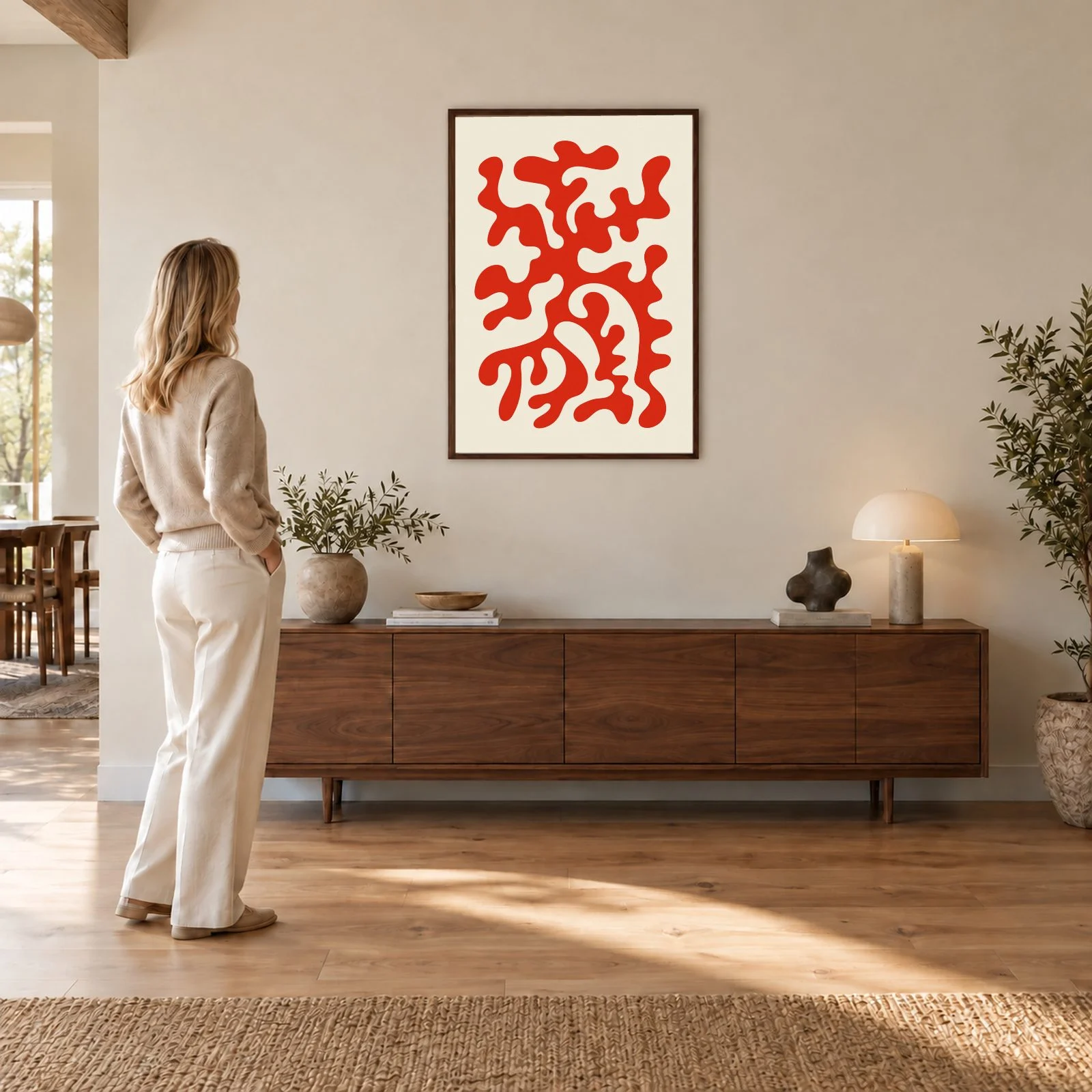 Matisse Nr. 316 – Akustikbild mit Druck, 104 × 73 cm
