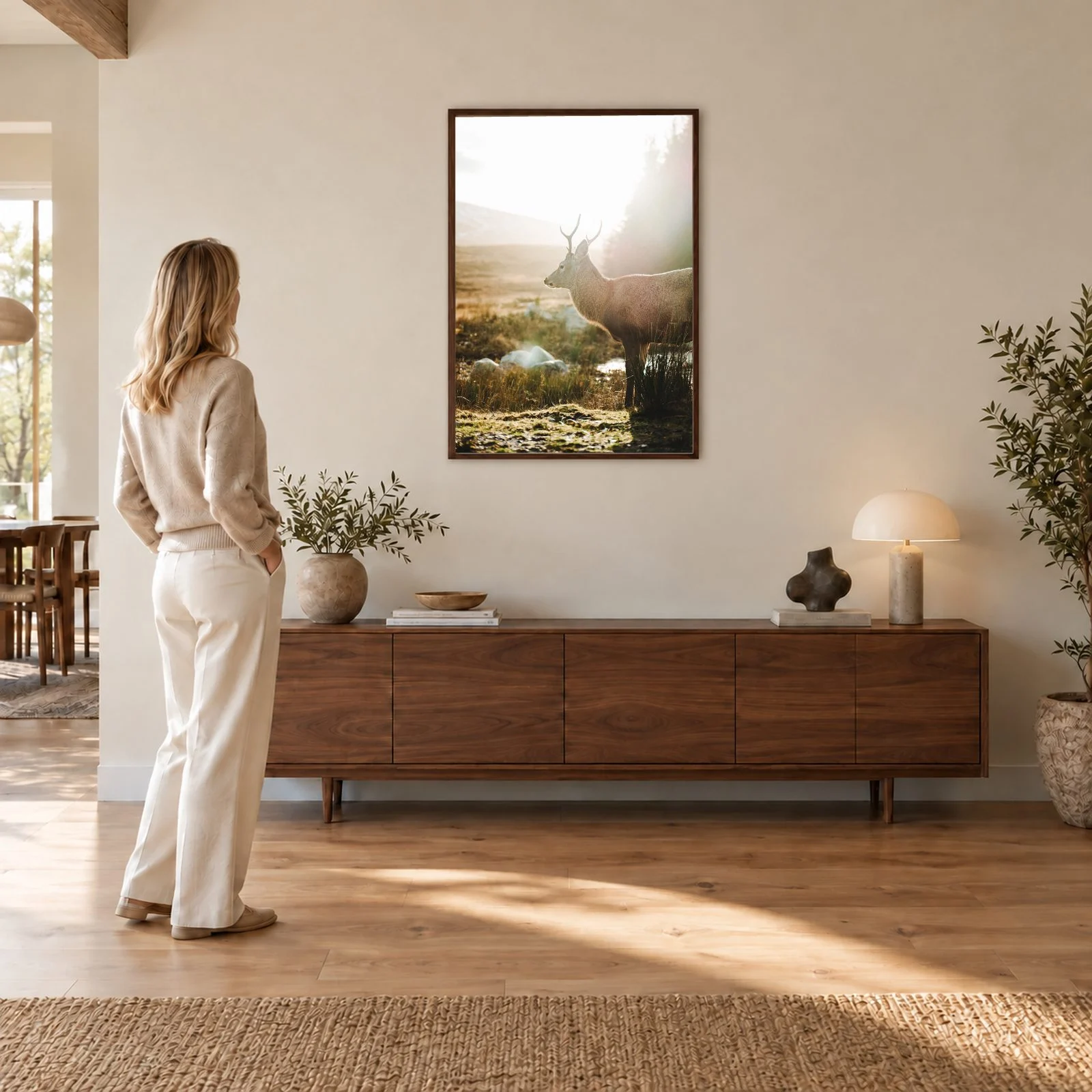 Natur Nr. 74 – Akustikbild mit Druck, 104 × 73 cm
