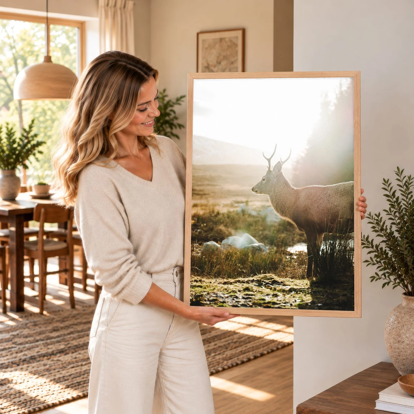 Natur Nr. 74 – Akustikbild mit Druck, 104 × 73 cm
