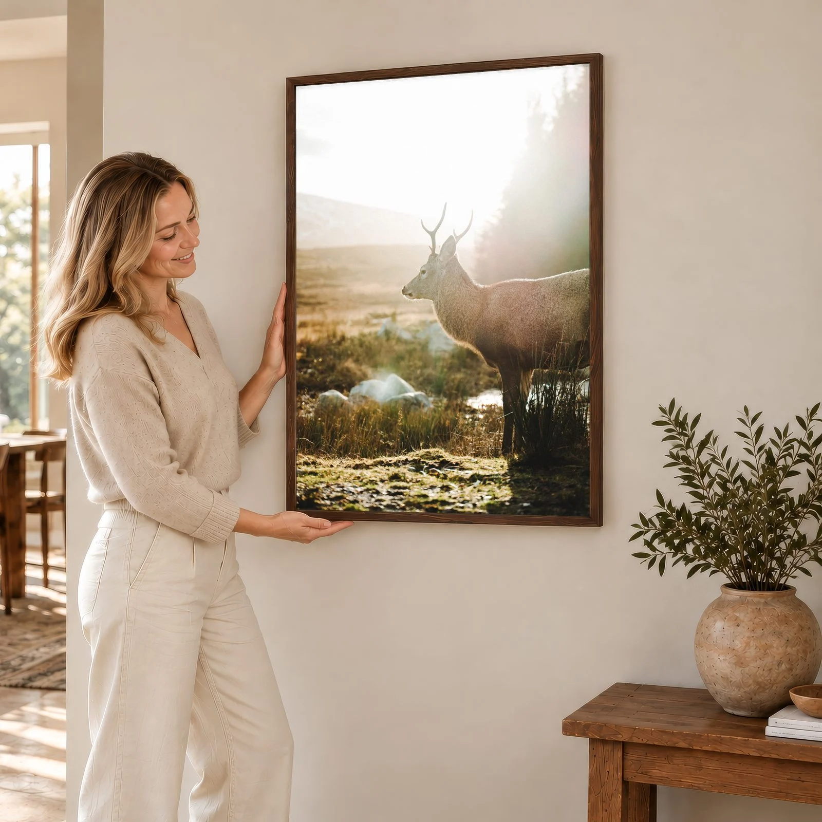 Natur Nr. 74 – Akustikbild mit Druck, 104 × 73 cm