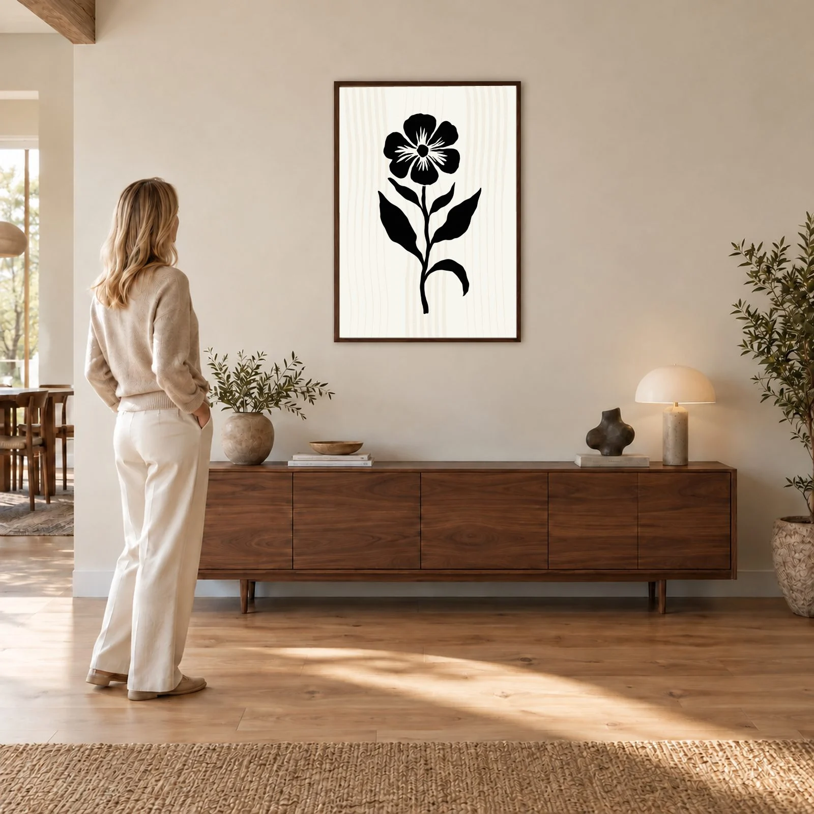 Matisse Nr. 460 – Akustikbild mit Druck, 104 × 73 cm