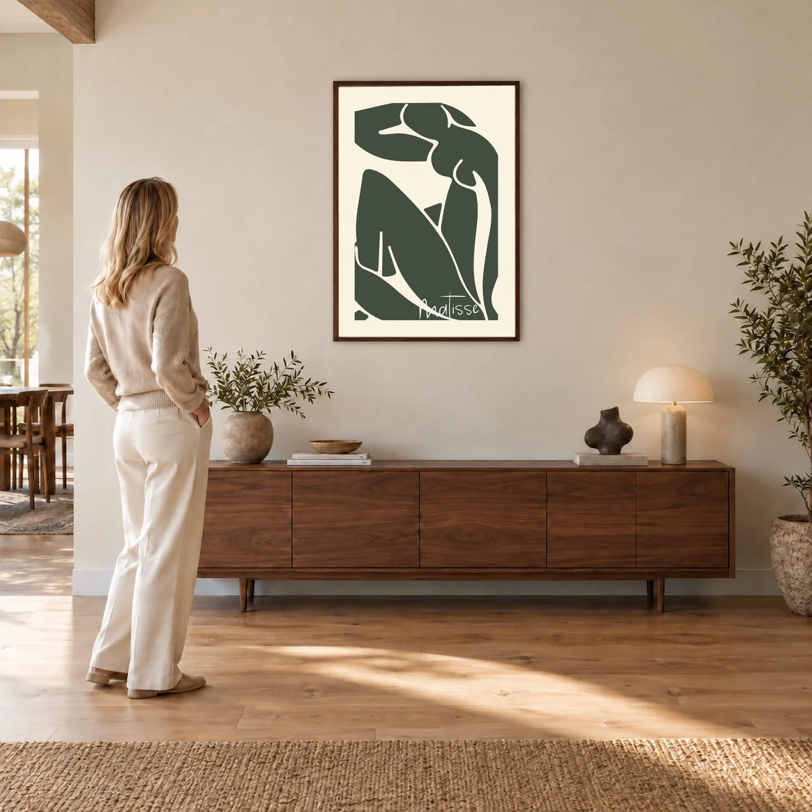 Matisse Nr. 39 – Akustikbild mit Druck, 104 × 73 cm