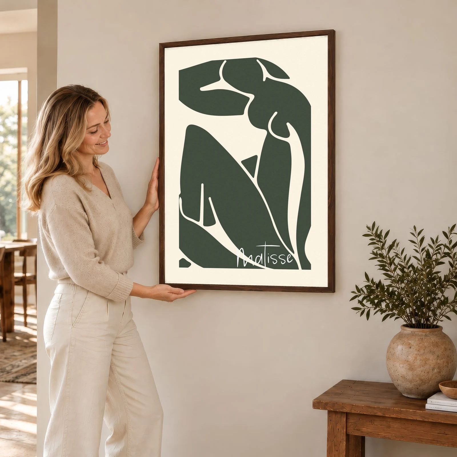 Matisse Nr. 39 – Akustikbild mit Druck, 104 × 73 cm