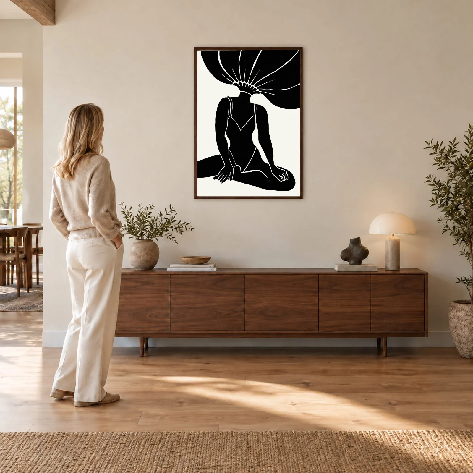Matisse Nr. 484 – Akustikbild mit Druck, 104 × 73 cm