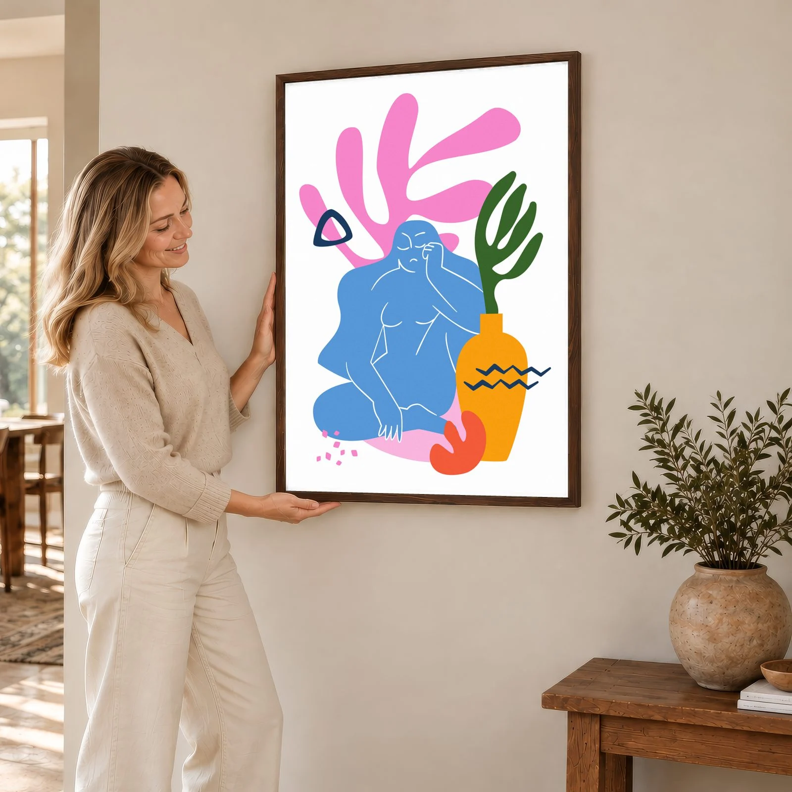Matisse Nr. 184 – Akustikbild mit Druck, 104 × 73 cm