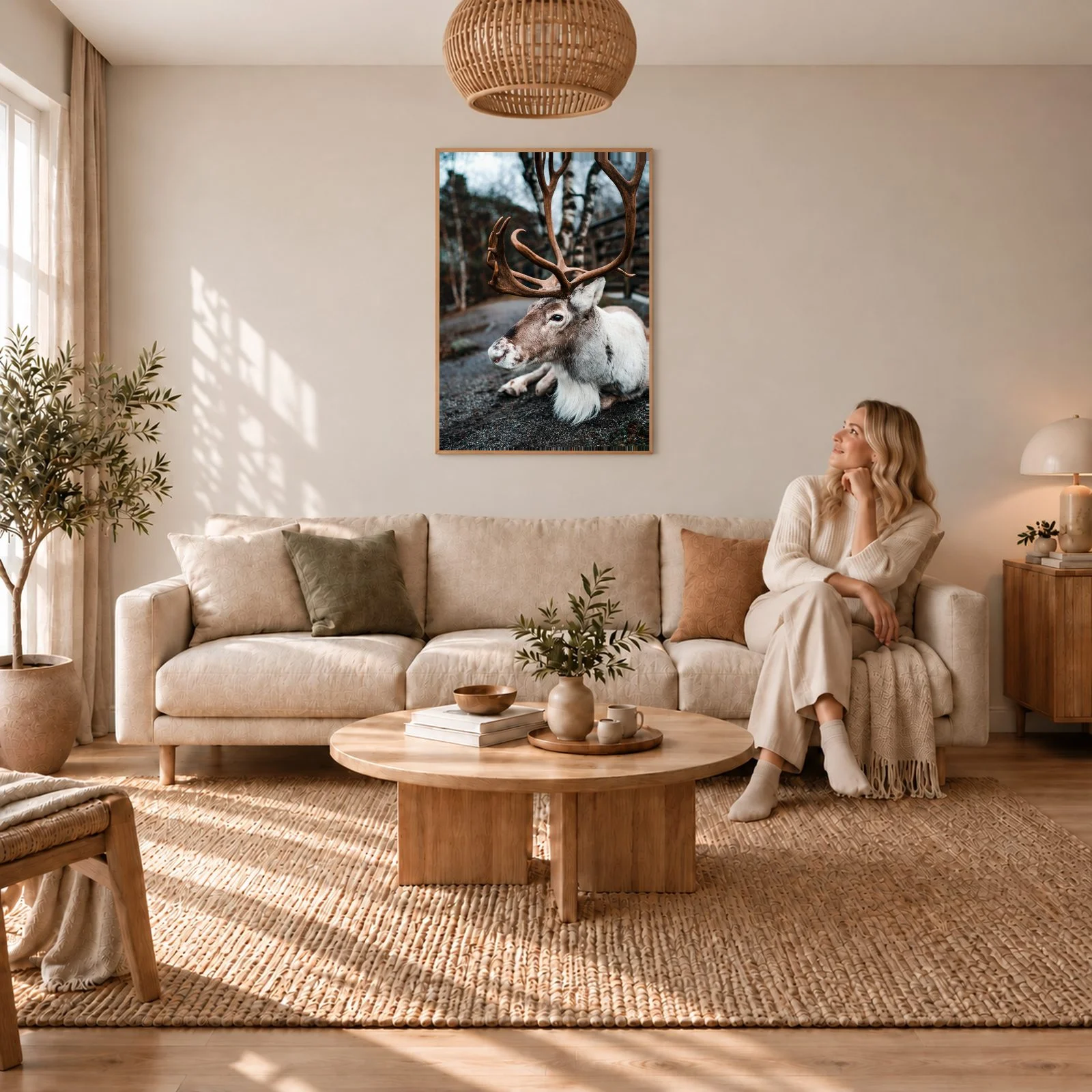 Natur Nr. 102 – Akustikbild mit Druck, 104 × 73 cm