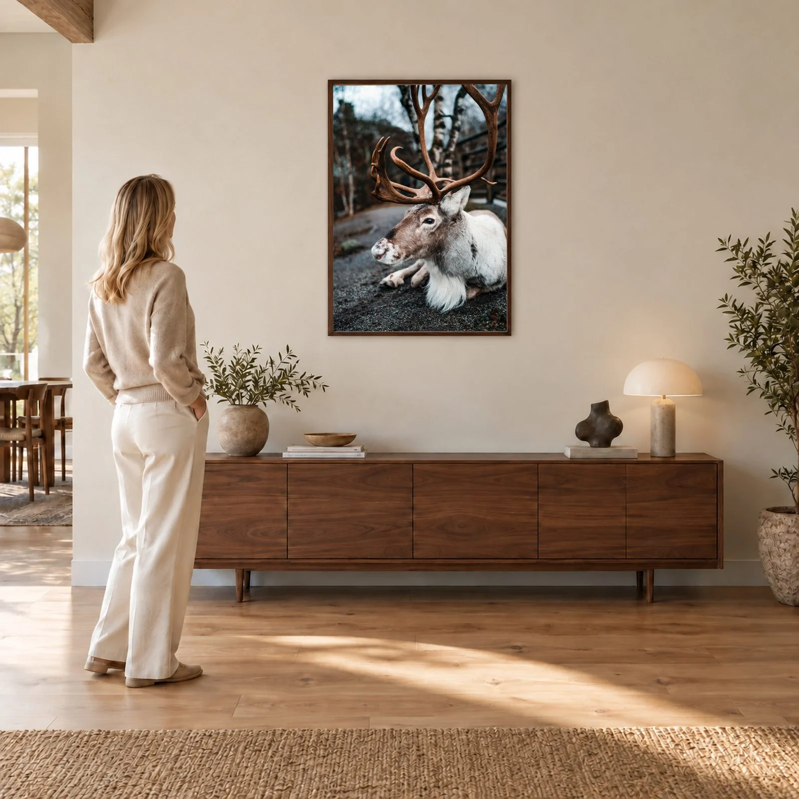 Natur Nr. 102 – Akustikbild mit Druck, 104 × 73 cm