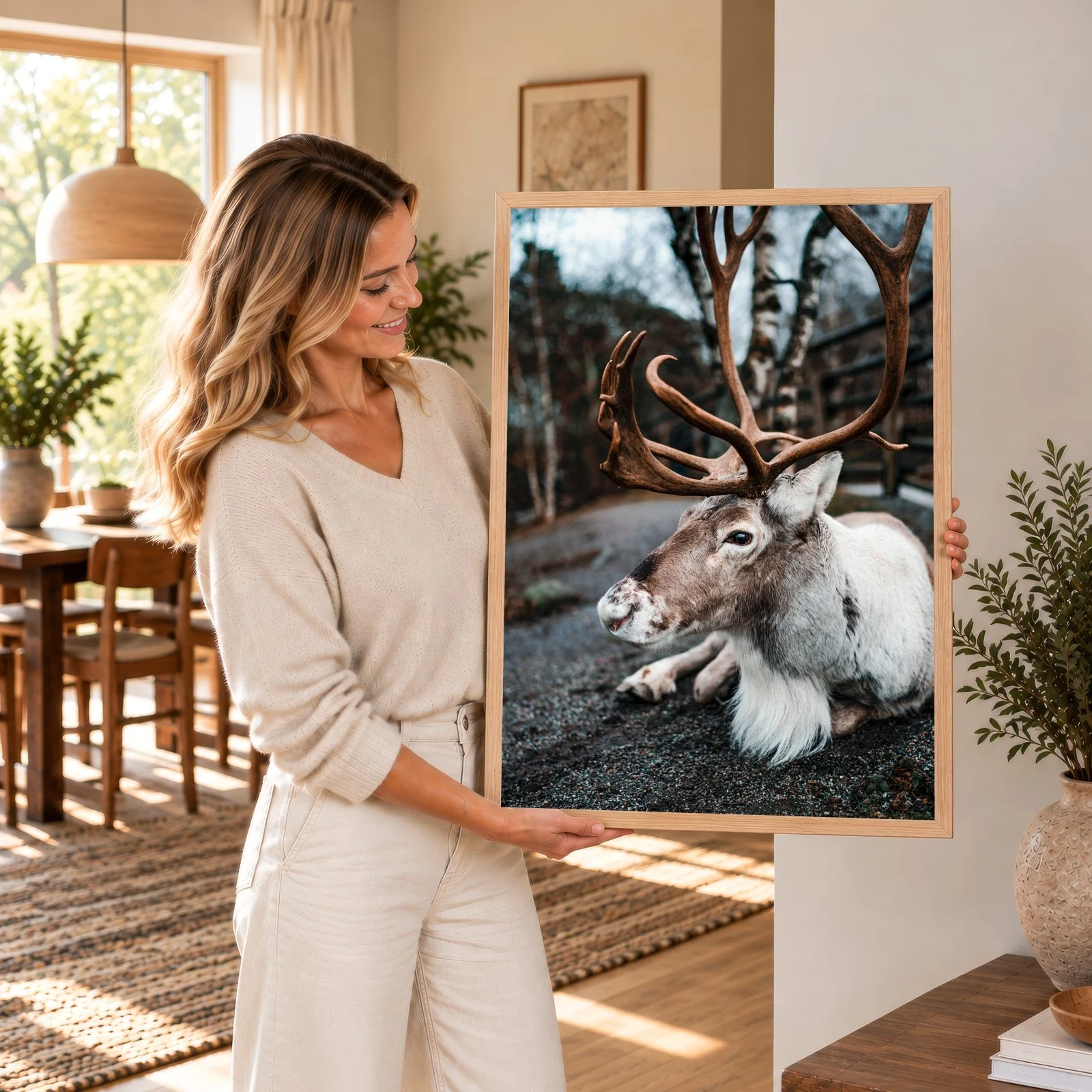 Natur Nr. 102 – Akustikbild mit Druck, 104 × 73 cm