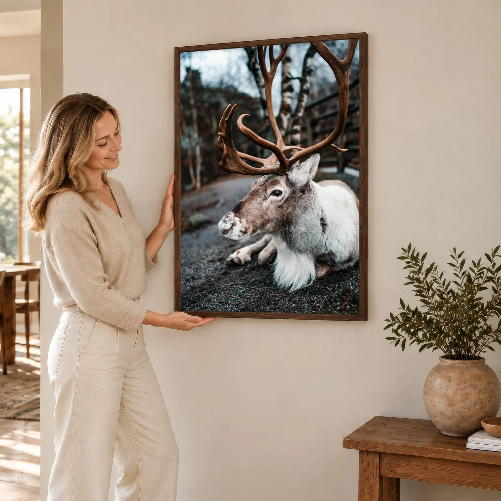 Natur Nr. 102 – Akustikbild mit Druck, 104 × 73 cm