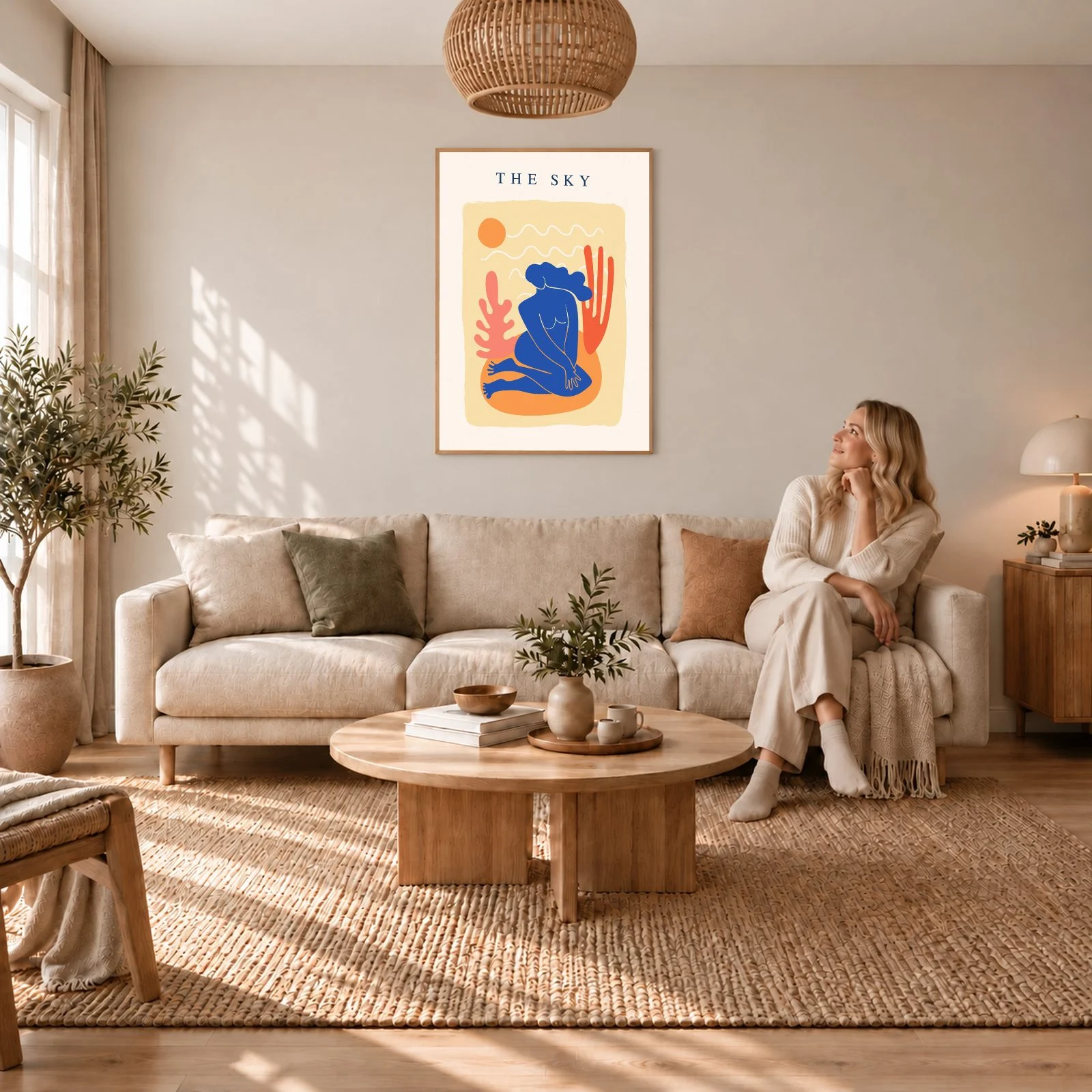 Matisse Nr. 49 – Akustikbild mit Druck, 104 × 73 cm