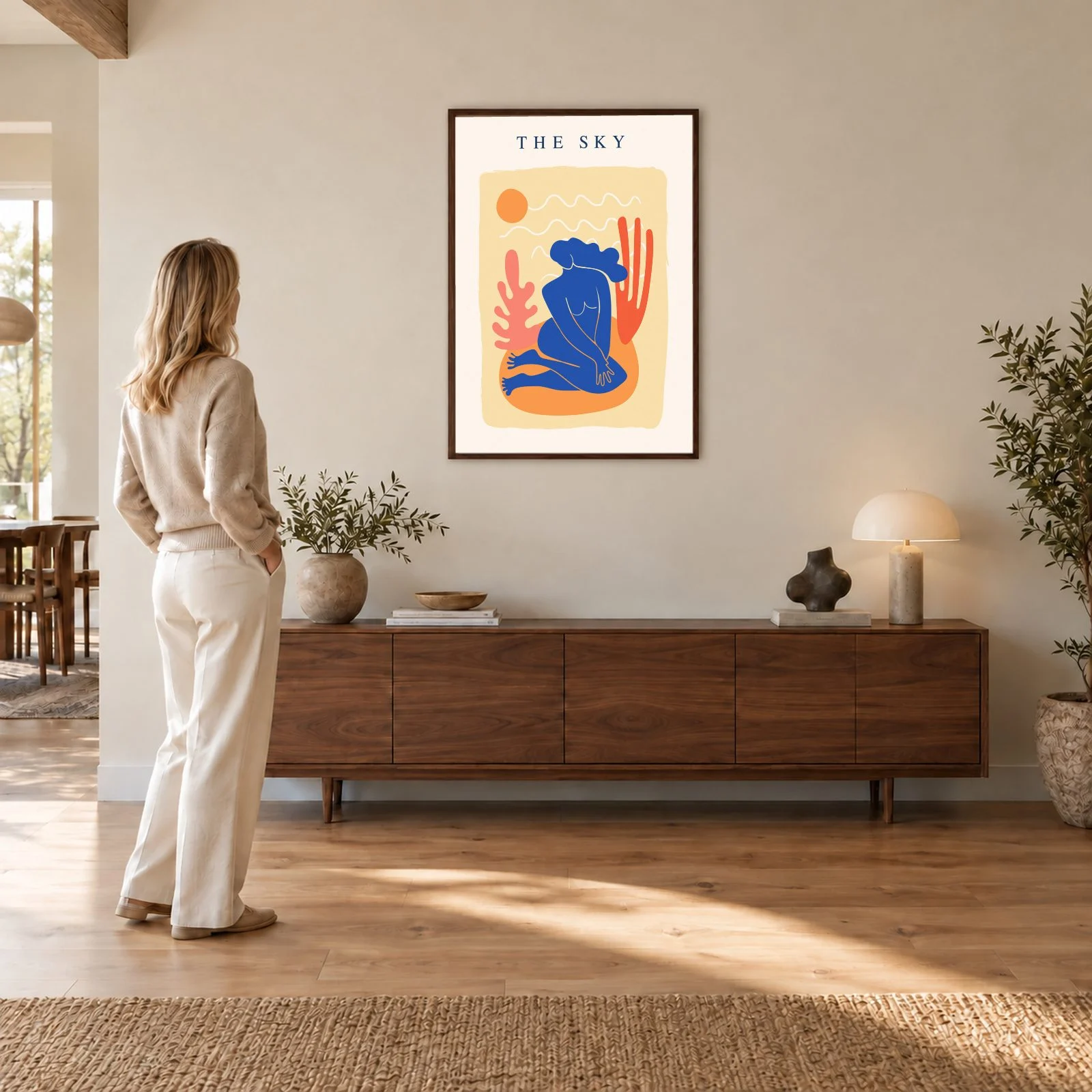 Matisse Nr. 49 – Akustikbild mit Druck, 104 × 73 cm