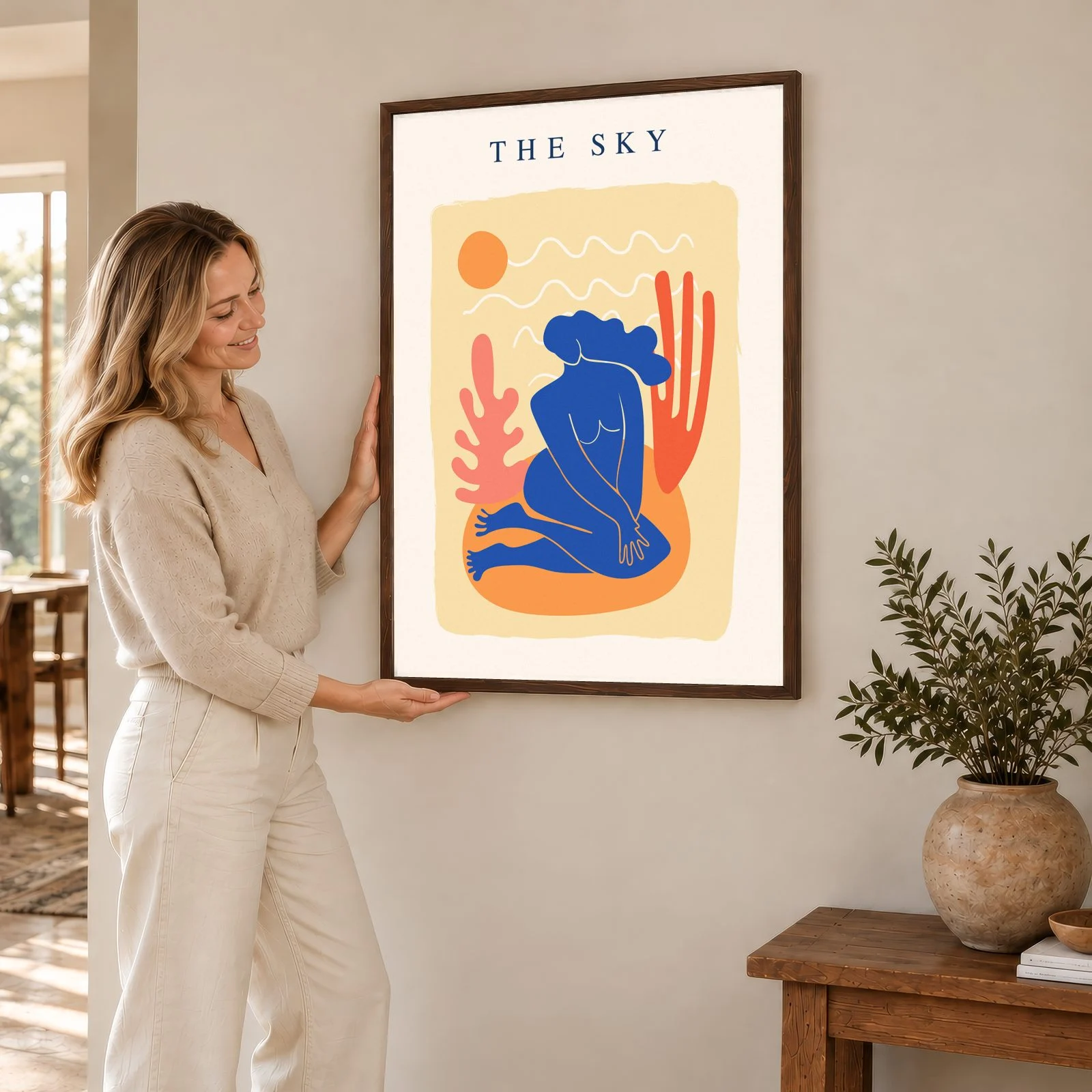Matisse Nr. 49 – Akustikbild mit Druck, 104 × 73 cm