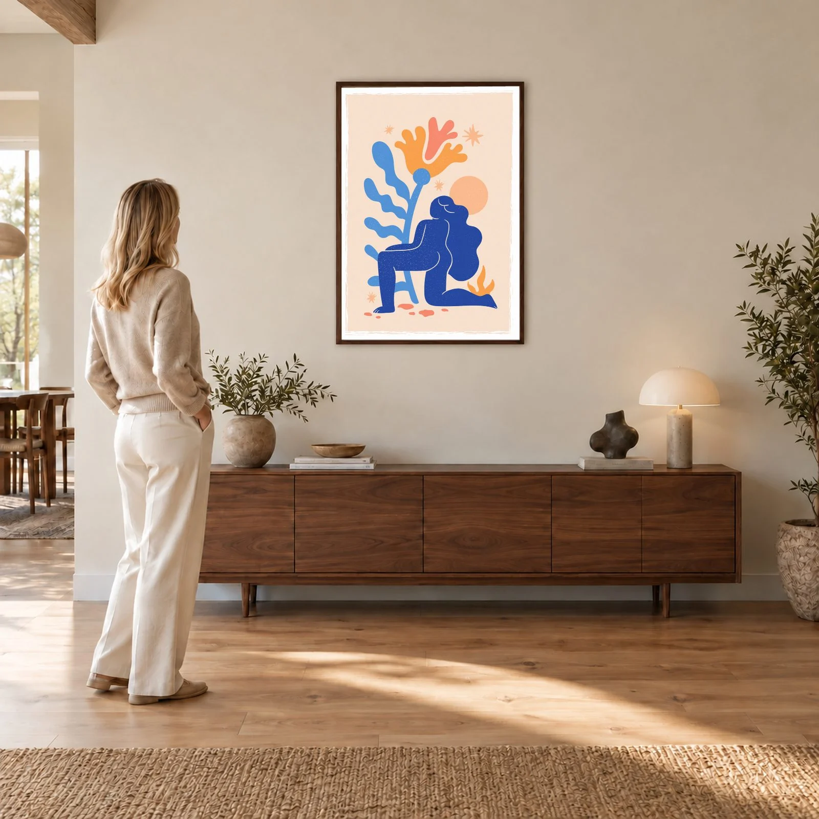 Matisse Nr. 96 – Akustikbild mit Druck, 104 × 73 cm