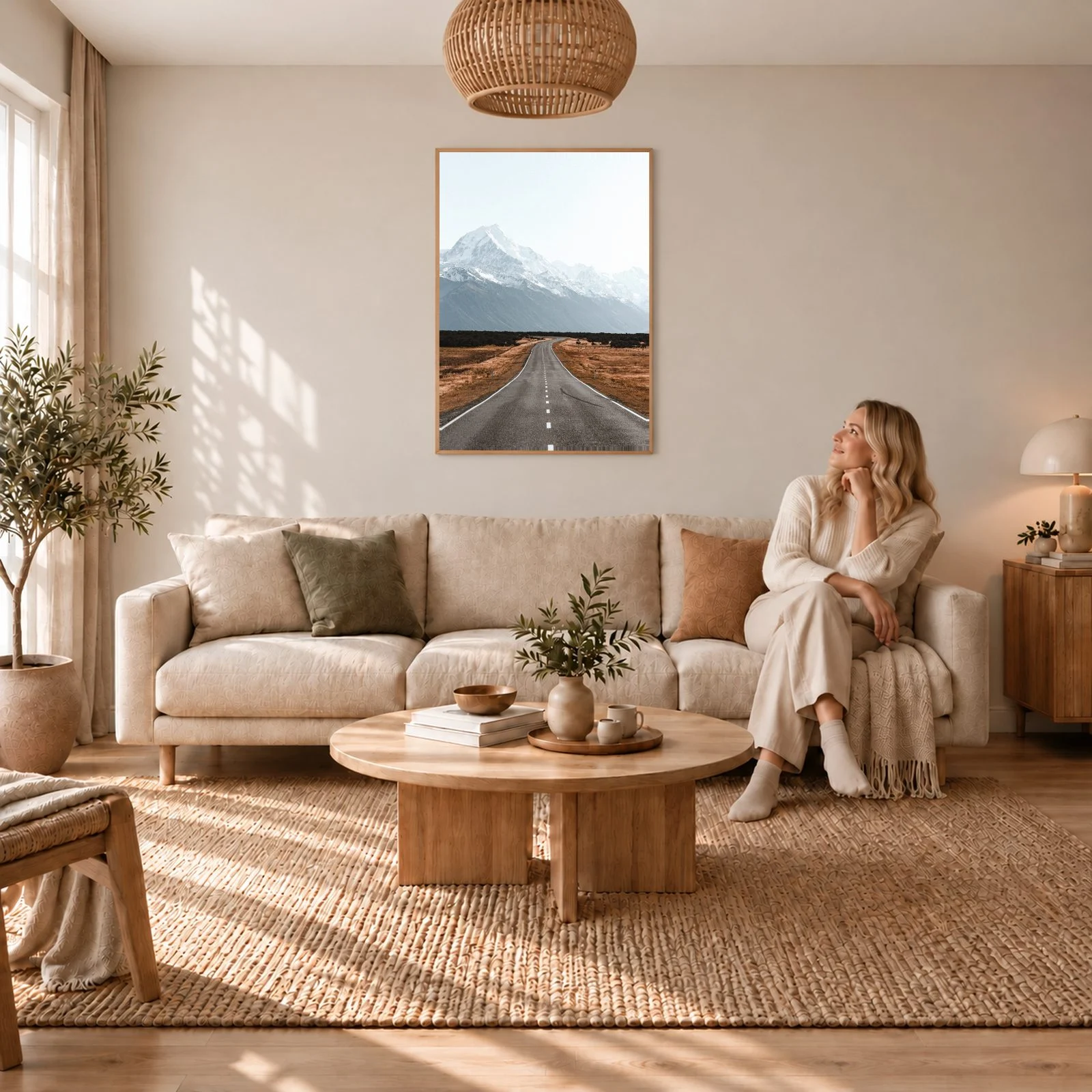 Natur Nr. 176 – Akustikbild mit Druck, 104 × 73 cm