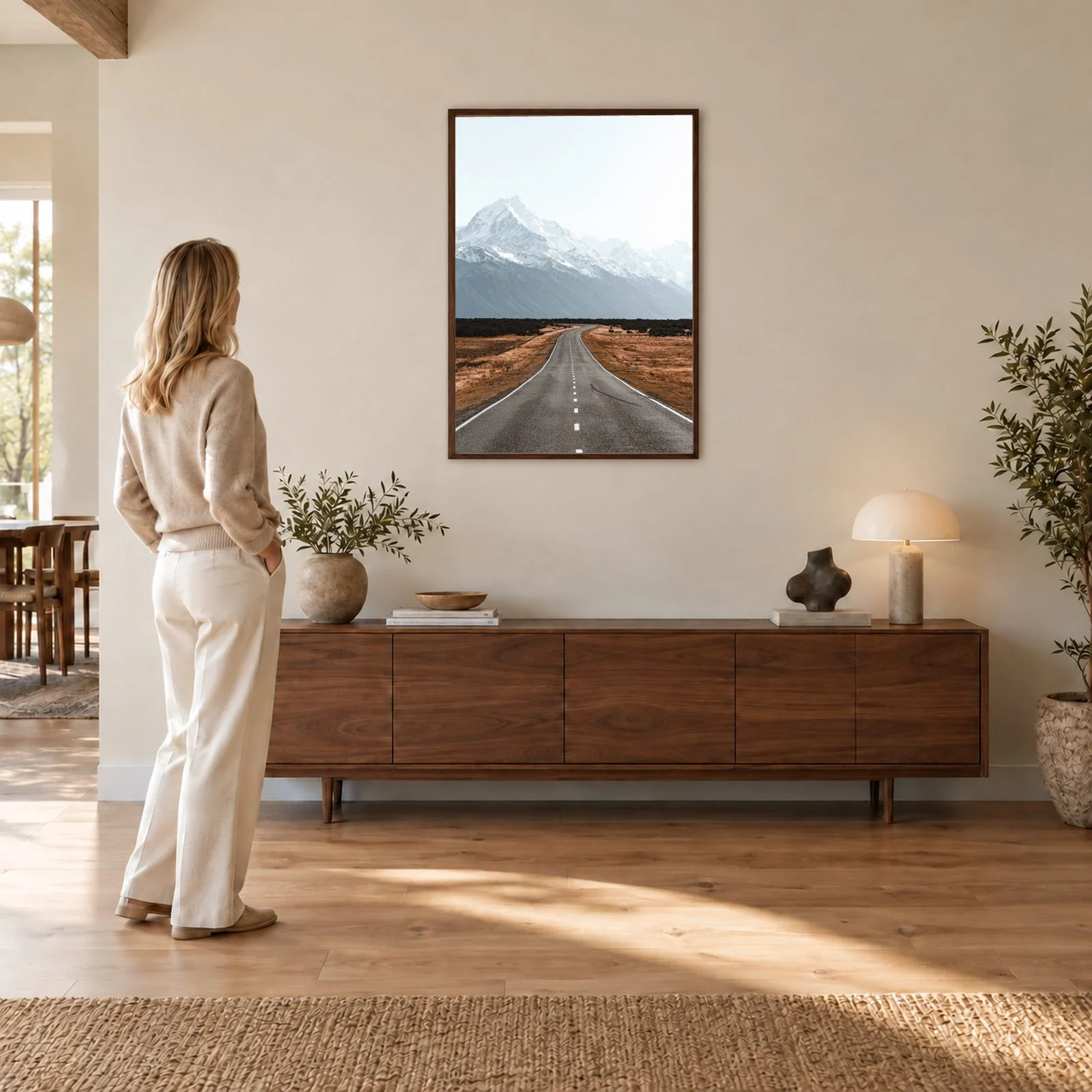 Natur Nr. 176 – Akustikbild mit Druck, 104 × 73 cm