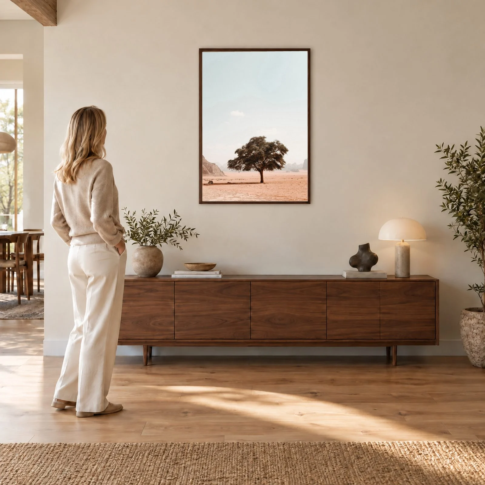 Natur Nr. 168 – Akustikbild mit Druck, 104 × 73 cm