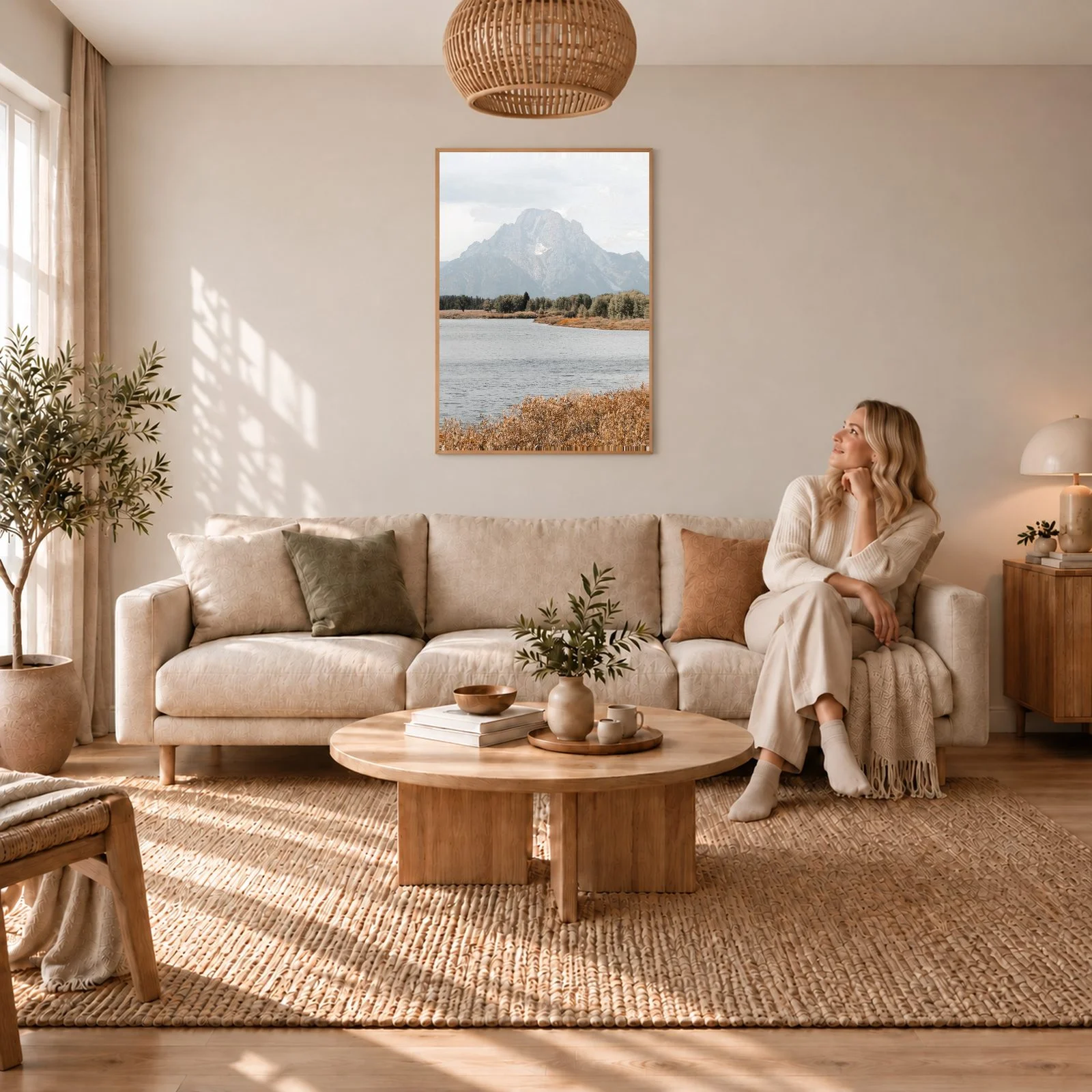 Natur Nr. 143 – Akustikbild mit Druck, 104 × 73 cm