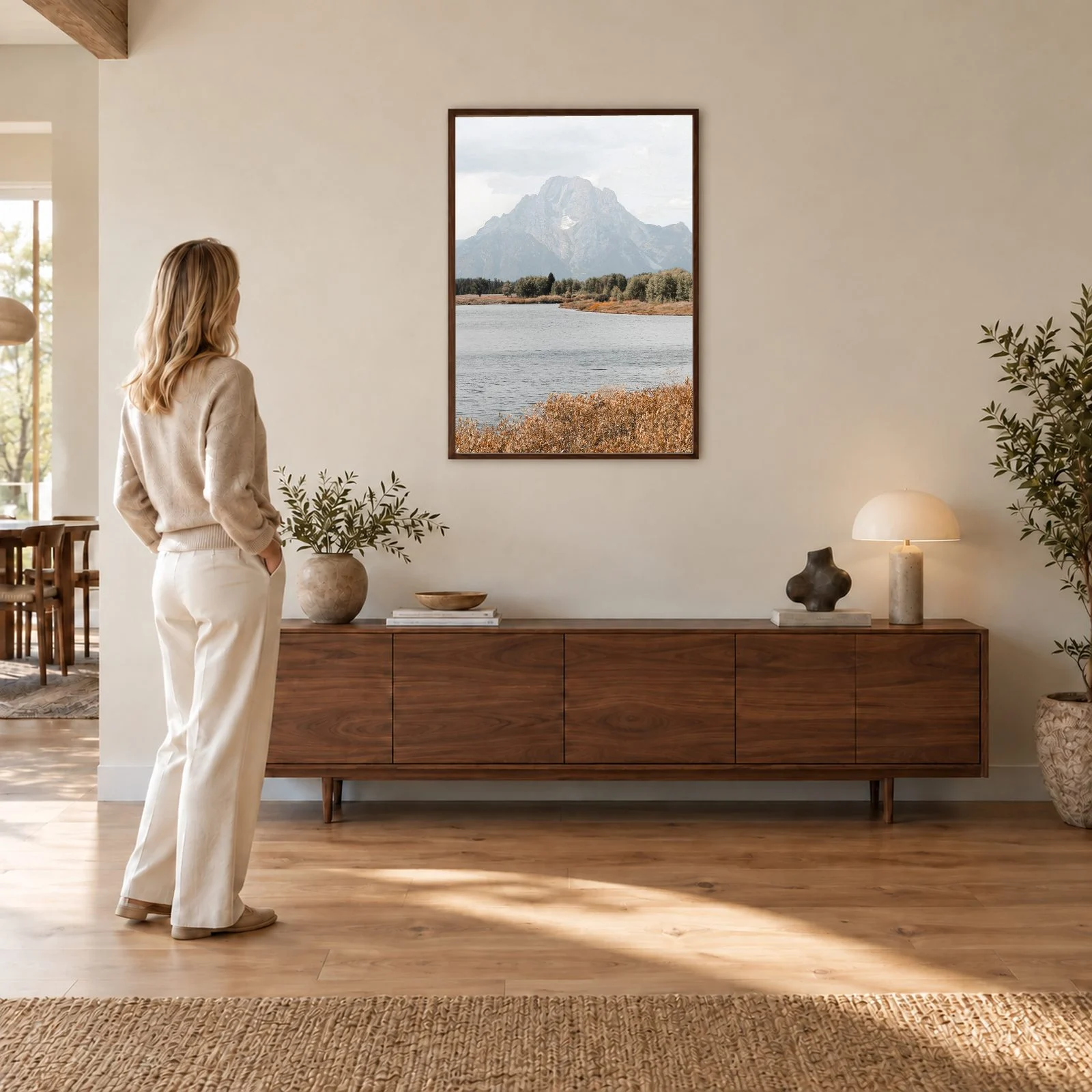 Natur Nr. 143 – Akustikbild mit Druck, 104 × 73 cm