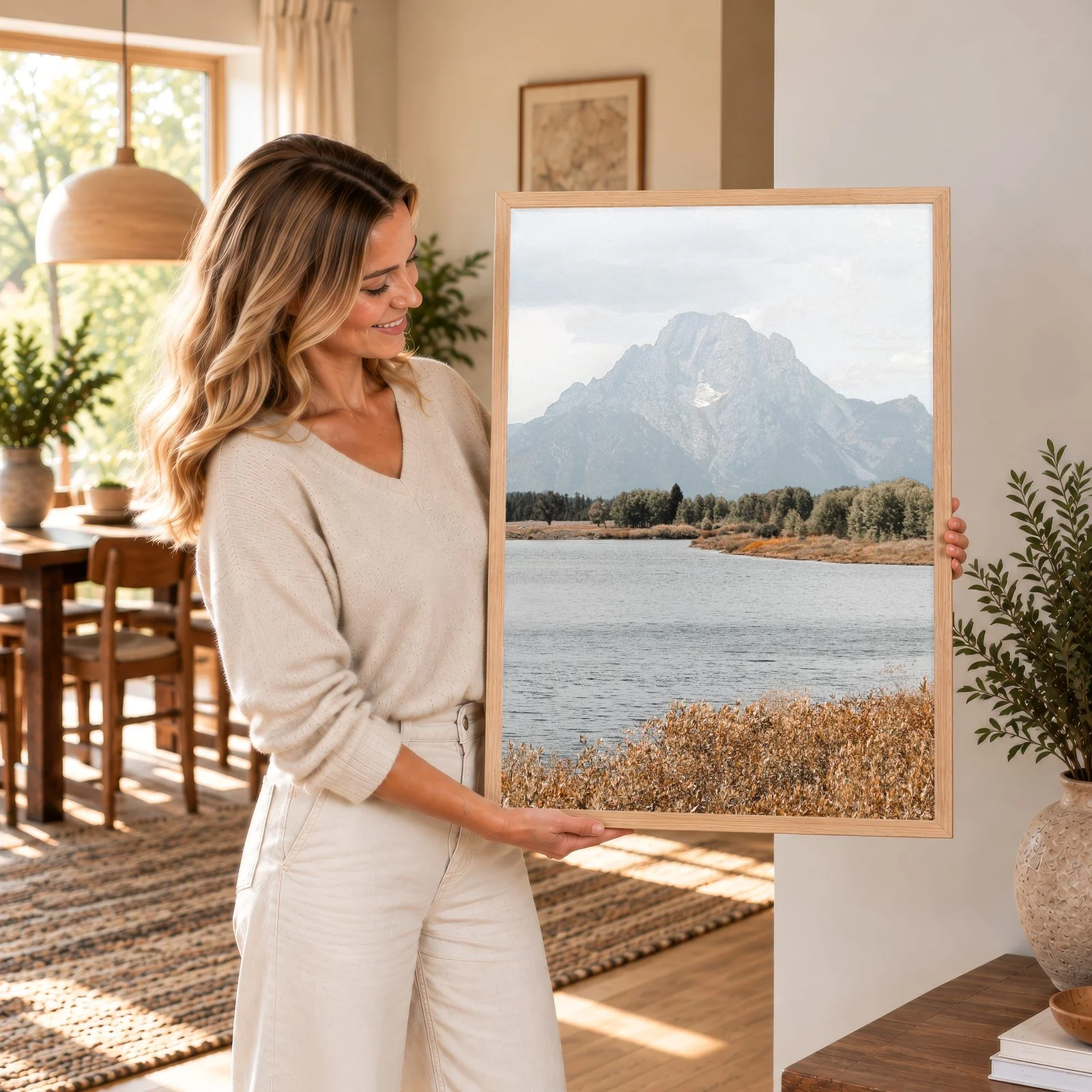 Natur Nr. 143 – Akustikbild mit Druck, 104 × 73 cm