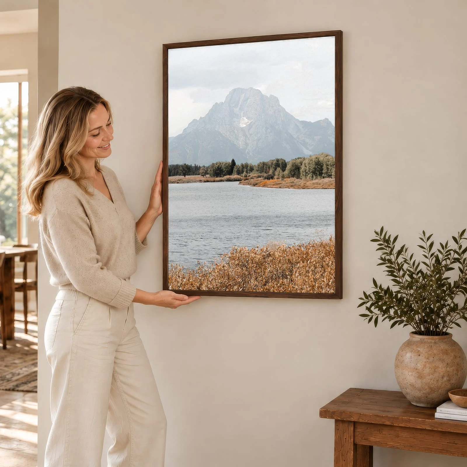 Natur Nr. 143 – Akustikbild mit Druck, 104 × 73 cm