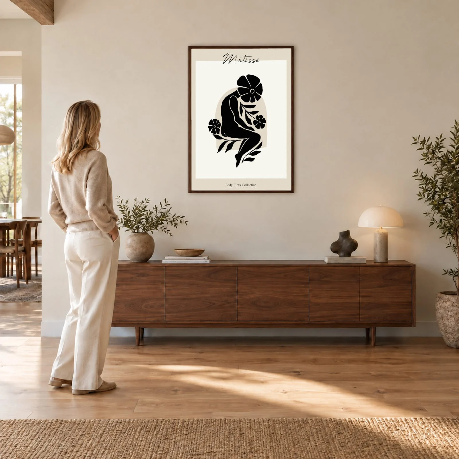 Matisse Nr. 483 – Akustikbild mit Druck, 104 × 73 cm