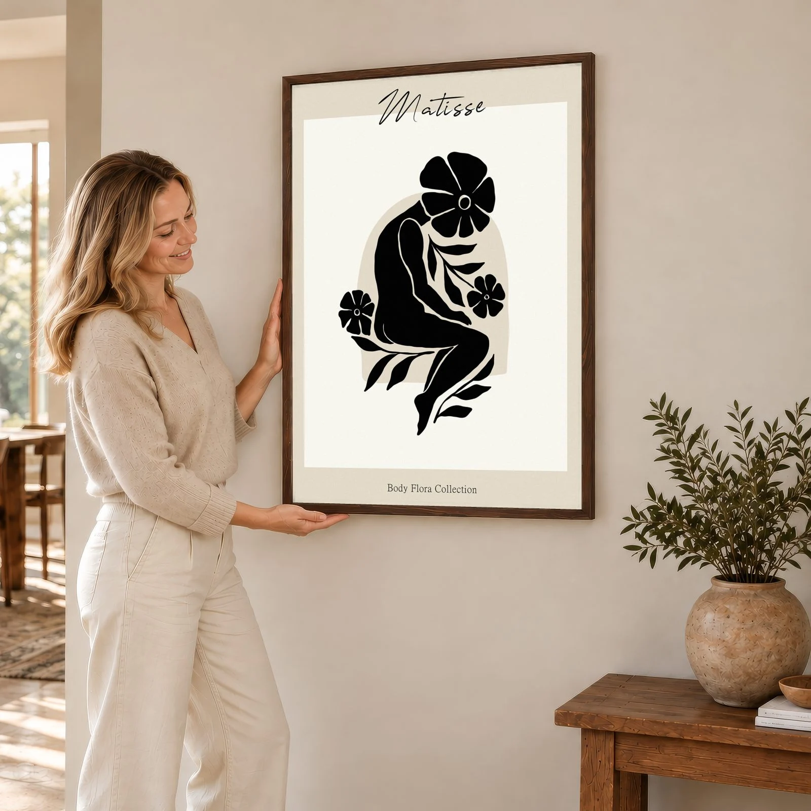 Matisse Nr. 483 – Akustikbild mit Druck, 104 × 73 cm