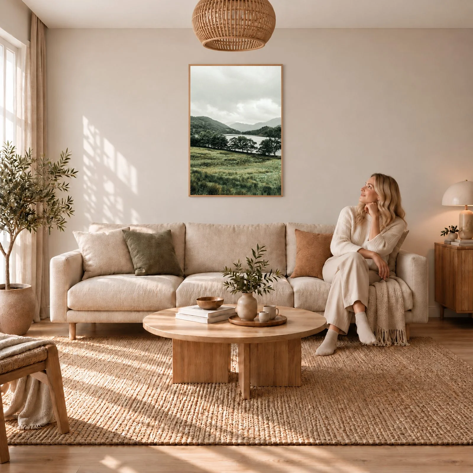 Natur Nr. 145 – Akustikbild mit Druck, 104 × 73 cm