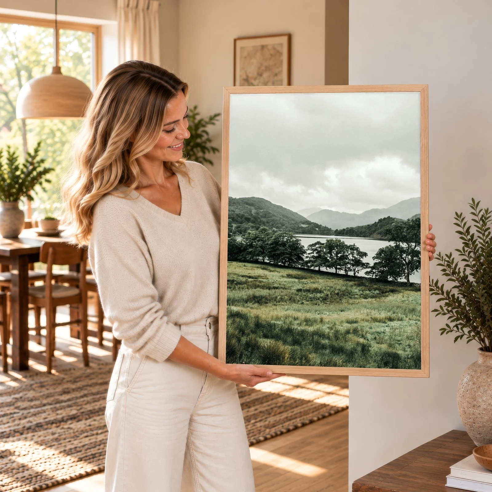Natur Nr. 145 – Akustikbild mit Druck, 104 × 73 cm