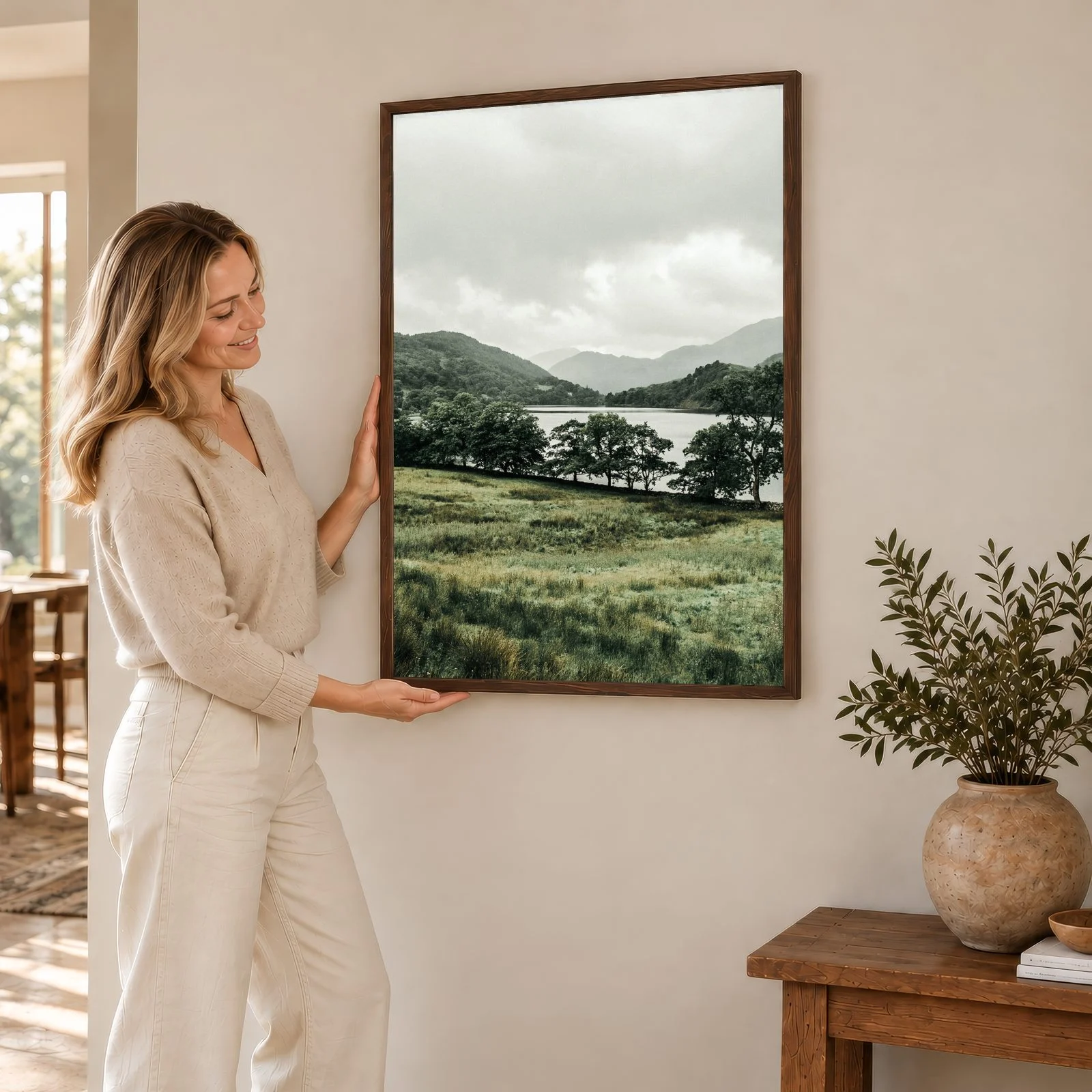 Natur Nr. 145 – Akustikbild mit Druck, 104 × 73 cm