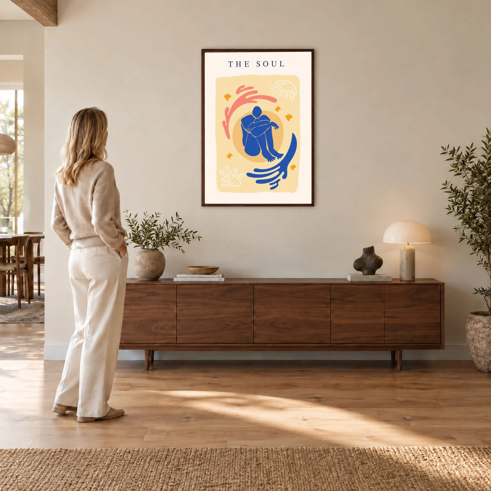 Matisse Nr. 44 – Akustikbild mit Druck, 104 × 73 cm