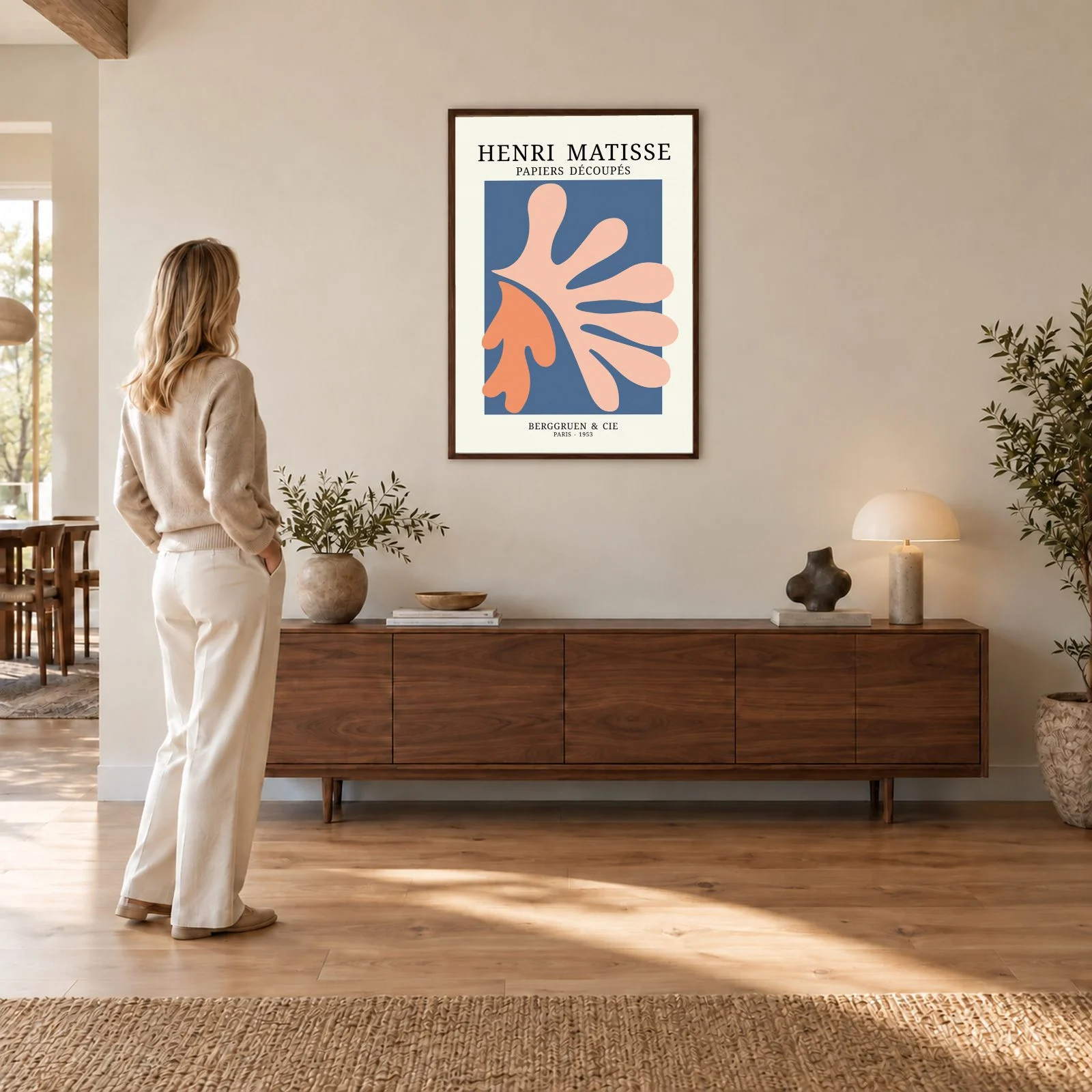 Matisse Nr. 139 – Akustikbild mit Druck, 104 × 73 cm