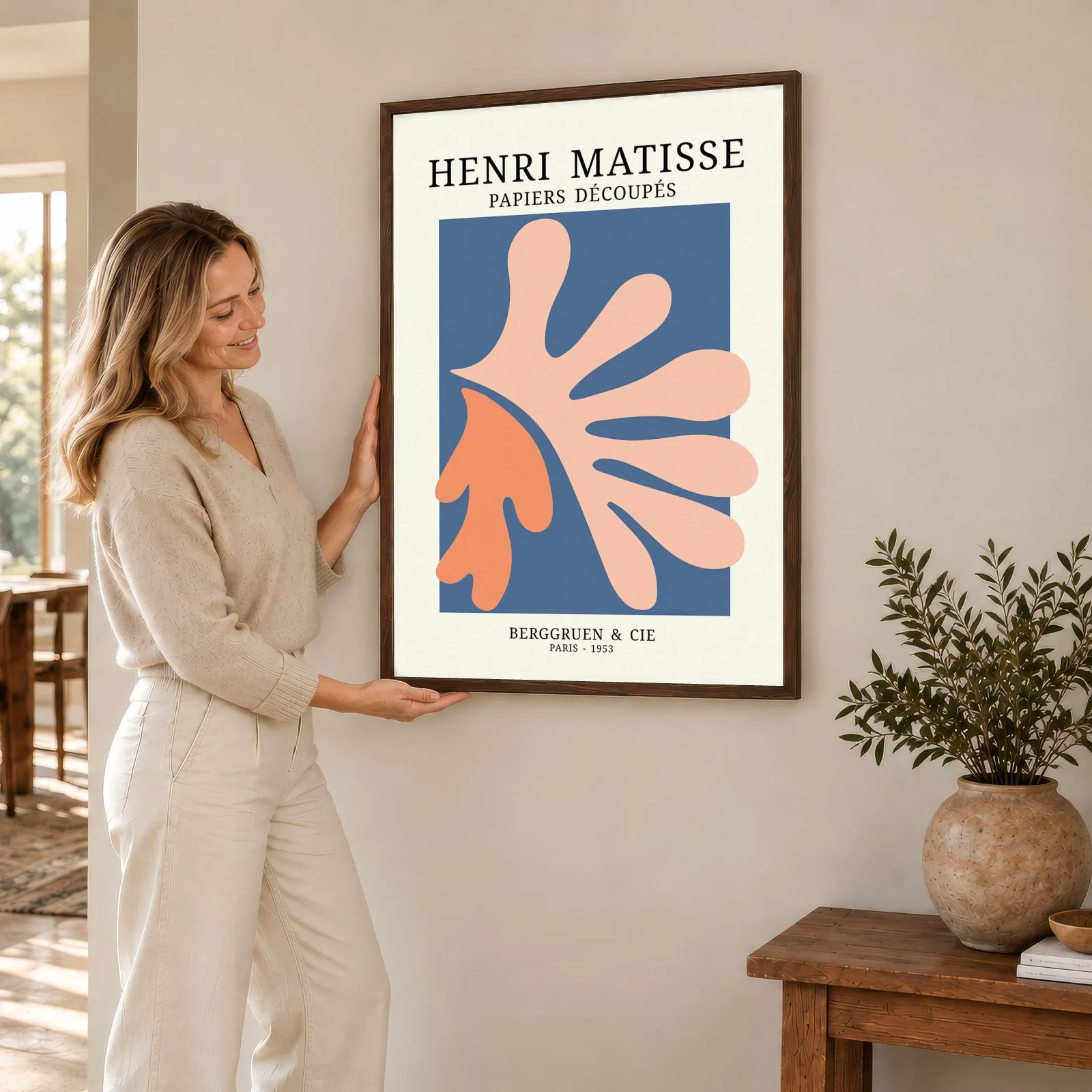 Matisse Nr. 139 – Akustikbild mit Druck, 104 × 73 cm