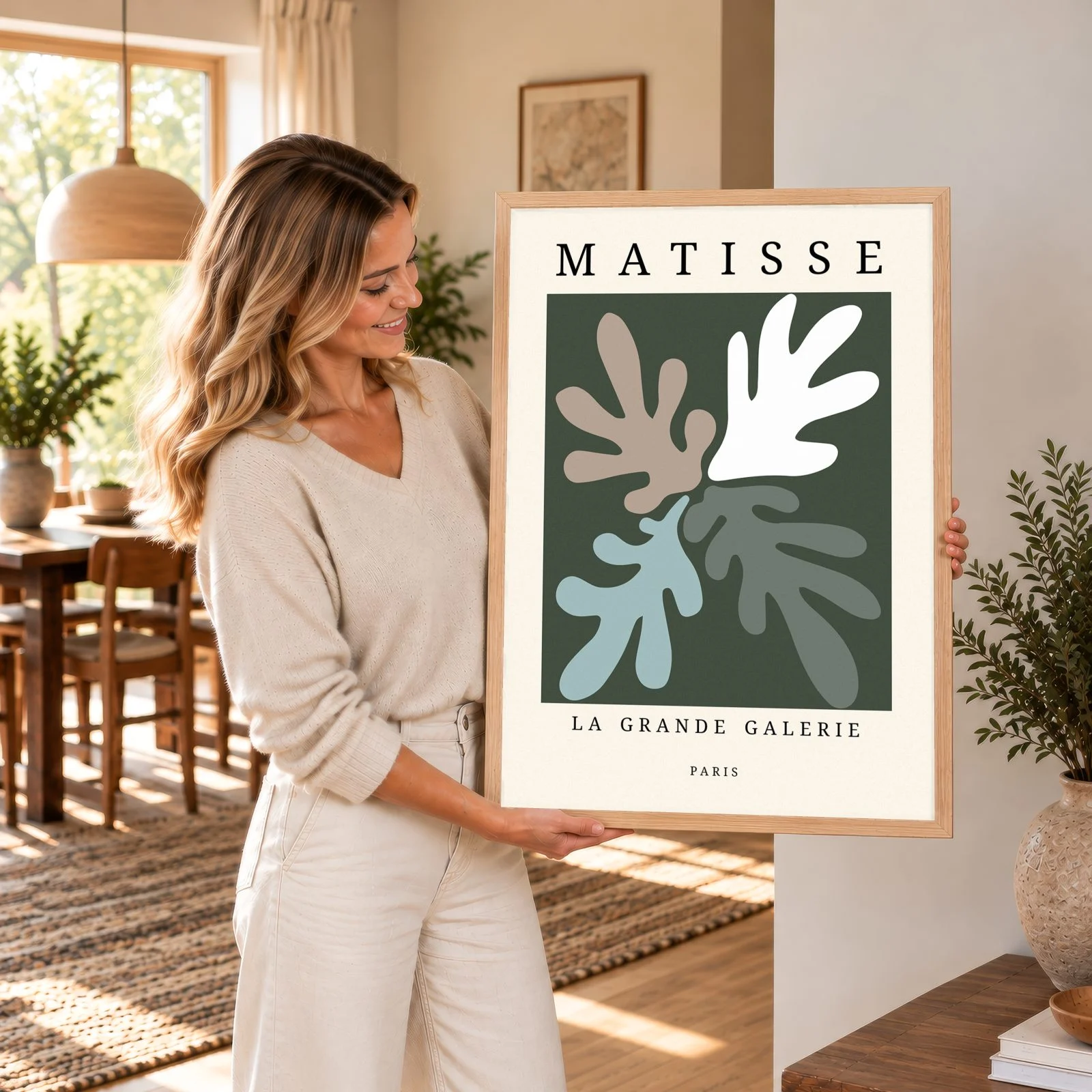 Matisse Nr. 116 – Akustikbild mit Druck, 104 × 73 cm