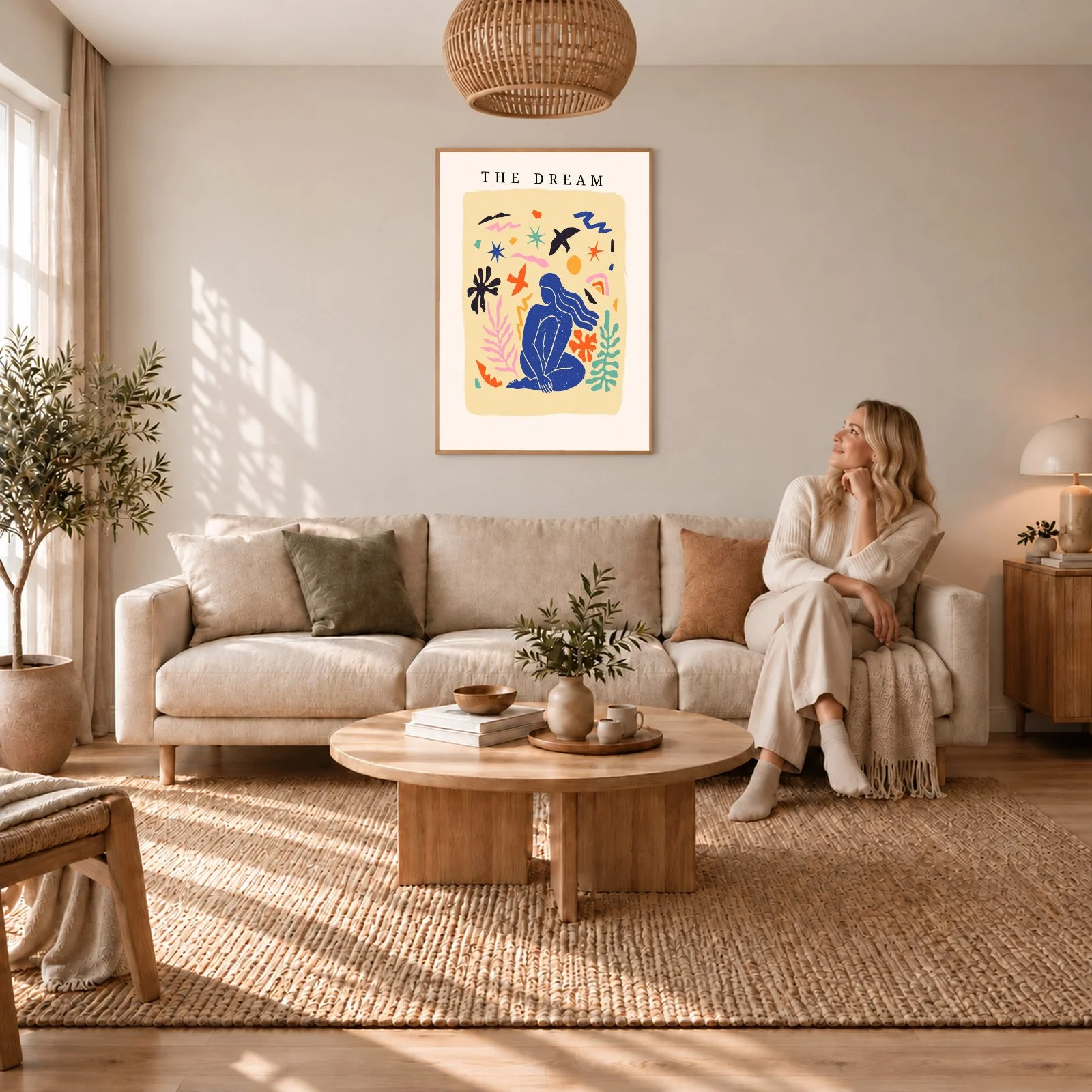 Matisse Nr. 47 – Akustikbild mit Druck, 104 × 73 cm