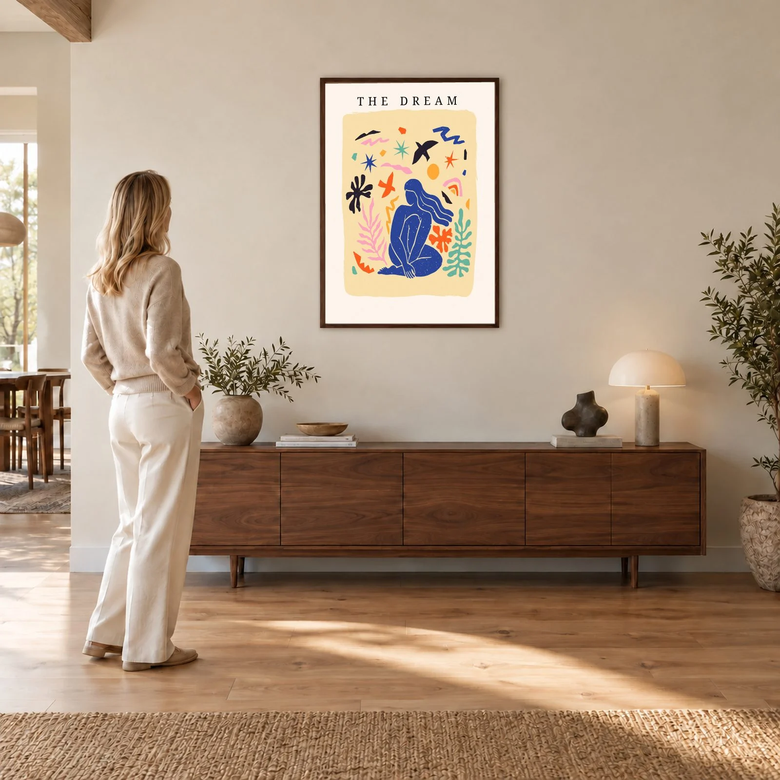 Matisse Nr. 47 – Akustikbild mit Druck, 104 × 73 cm