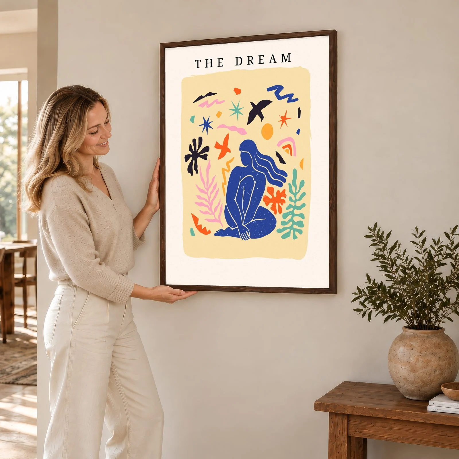 Matisse Nr. 47 – Akustikbild mit Druck, 104 × 73 cm