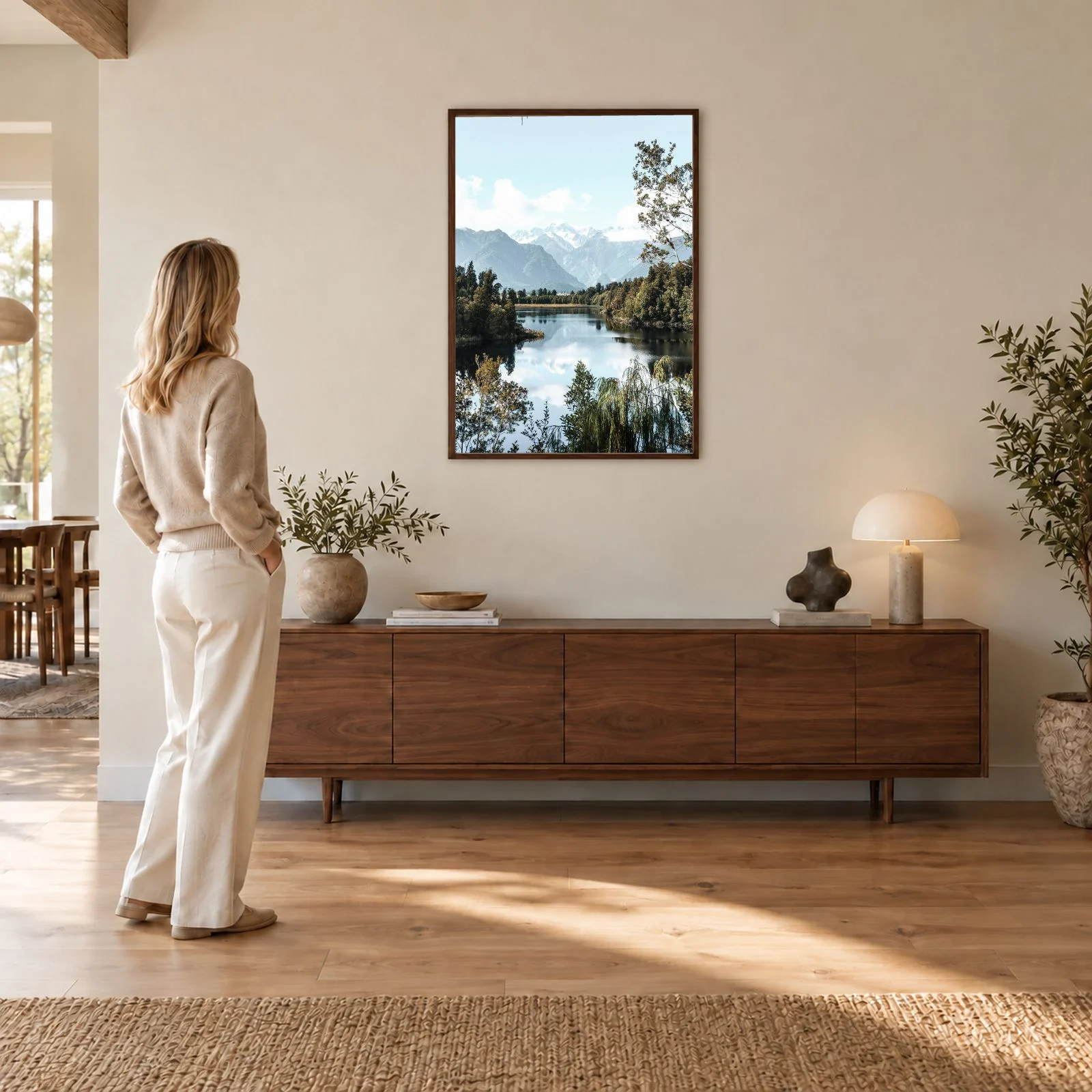 Natur Nr. 130 – Akustikbild mit Druck, 104 × 73 cm